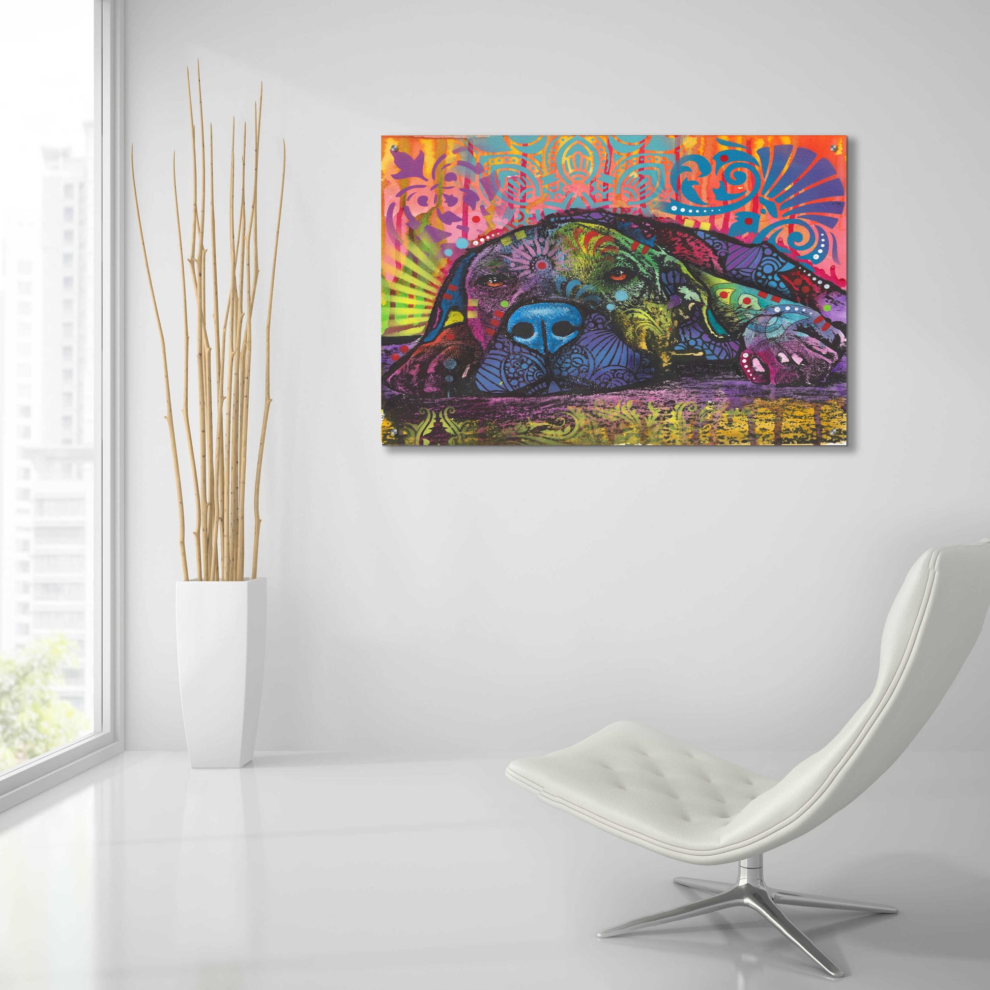 Epic Art 'Lay Down' by Dean Russo, Acrylic Glass Wall Art,36x24