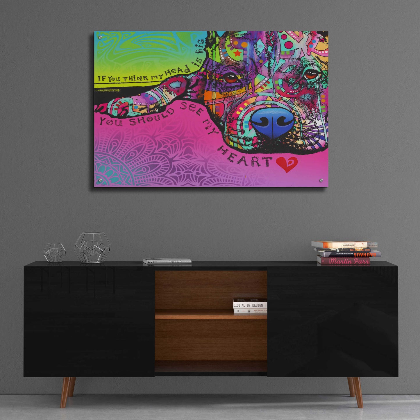 Epic Art 'You Should See My Heart' by Dean Russo, Acrylic Glass Wall Art,36x24