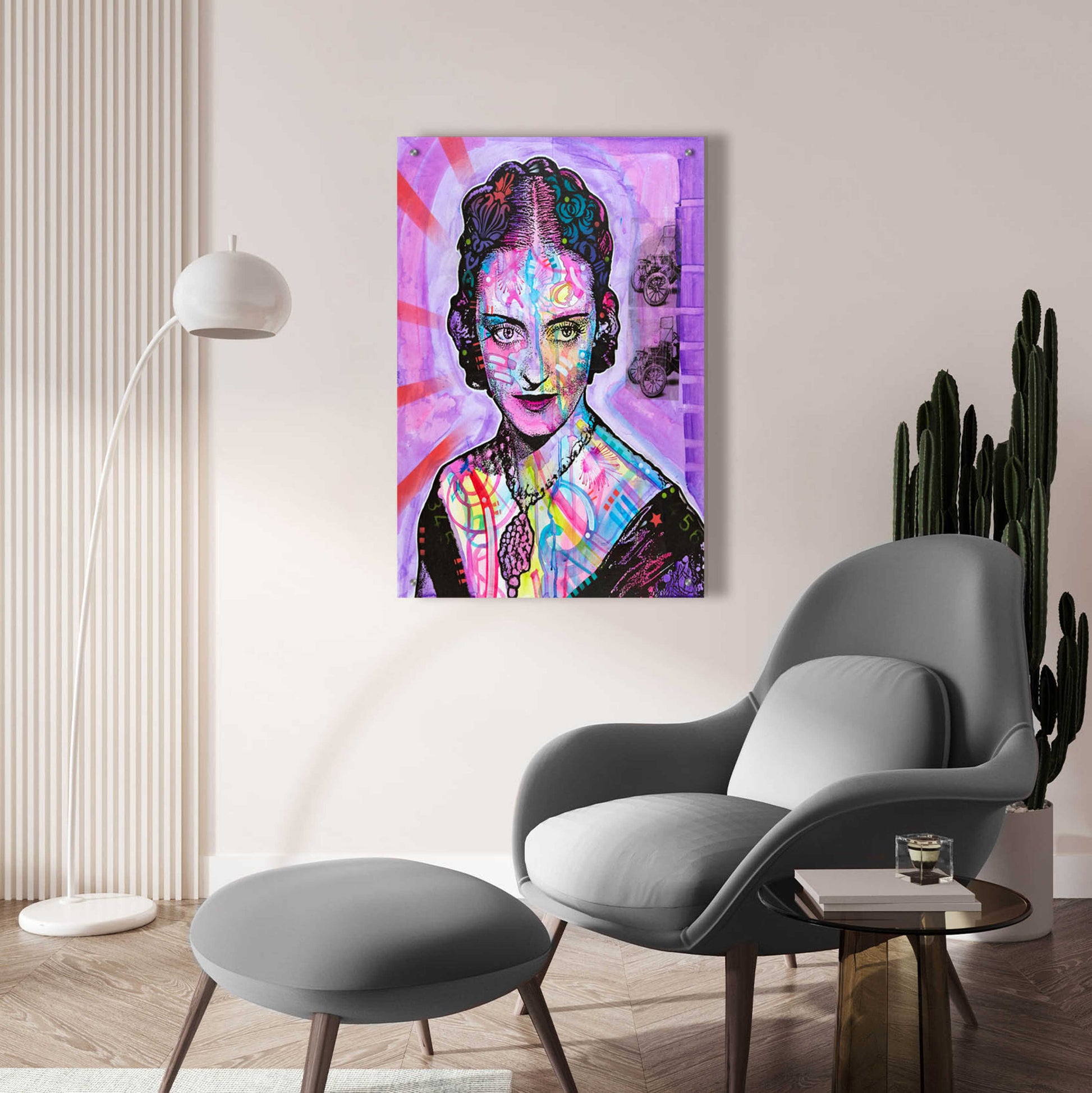 Epic Art 'Bette Davis' by Dean Russo, Acrylic Glass Wall Art,24x36