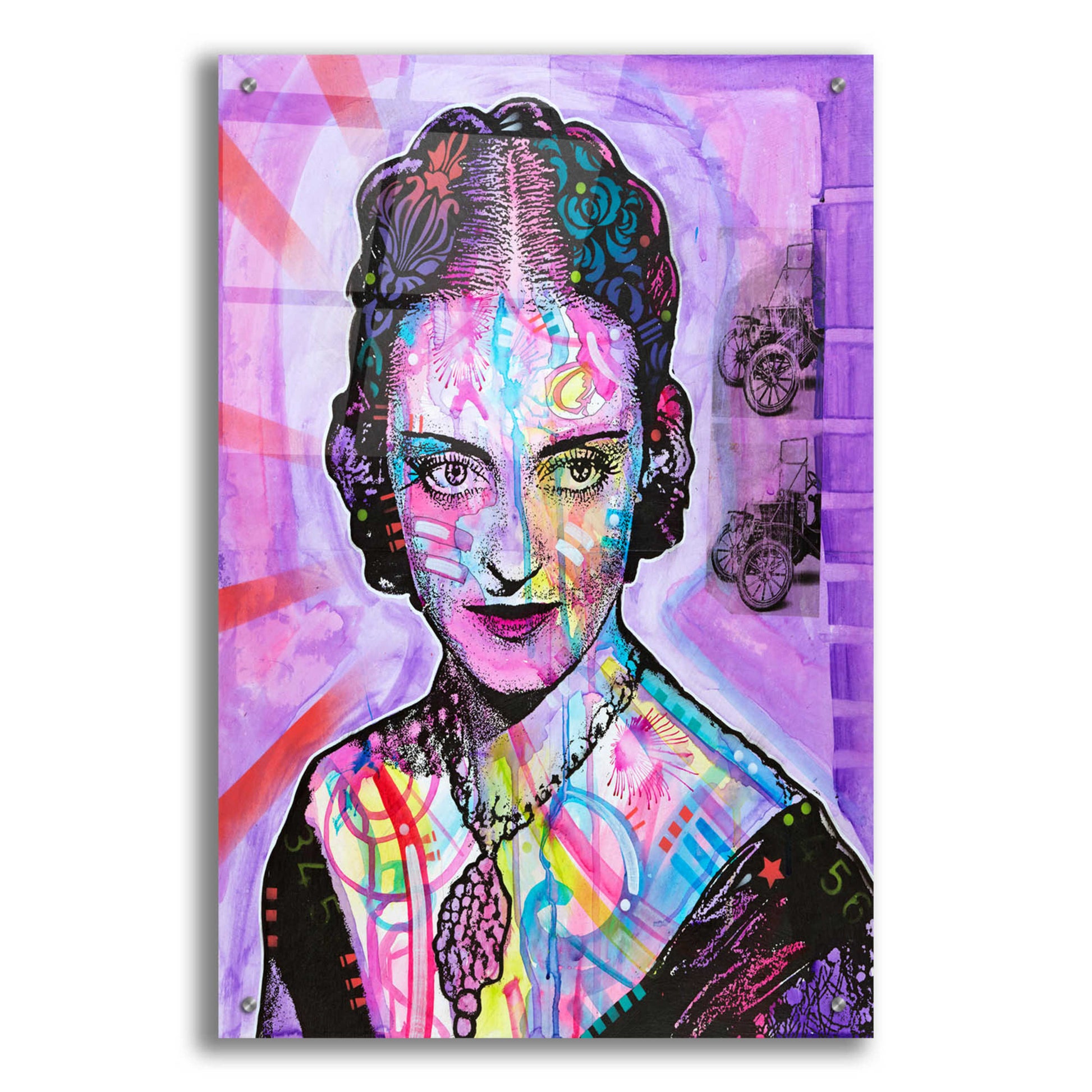 Epic Art 'Bette Davis' by Dean Russo, Acrylic Glass Wall Art,24x36