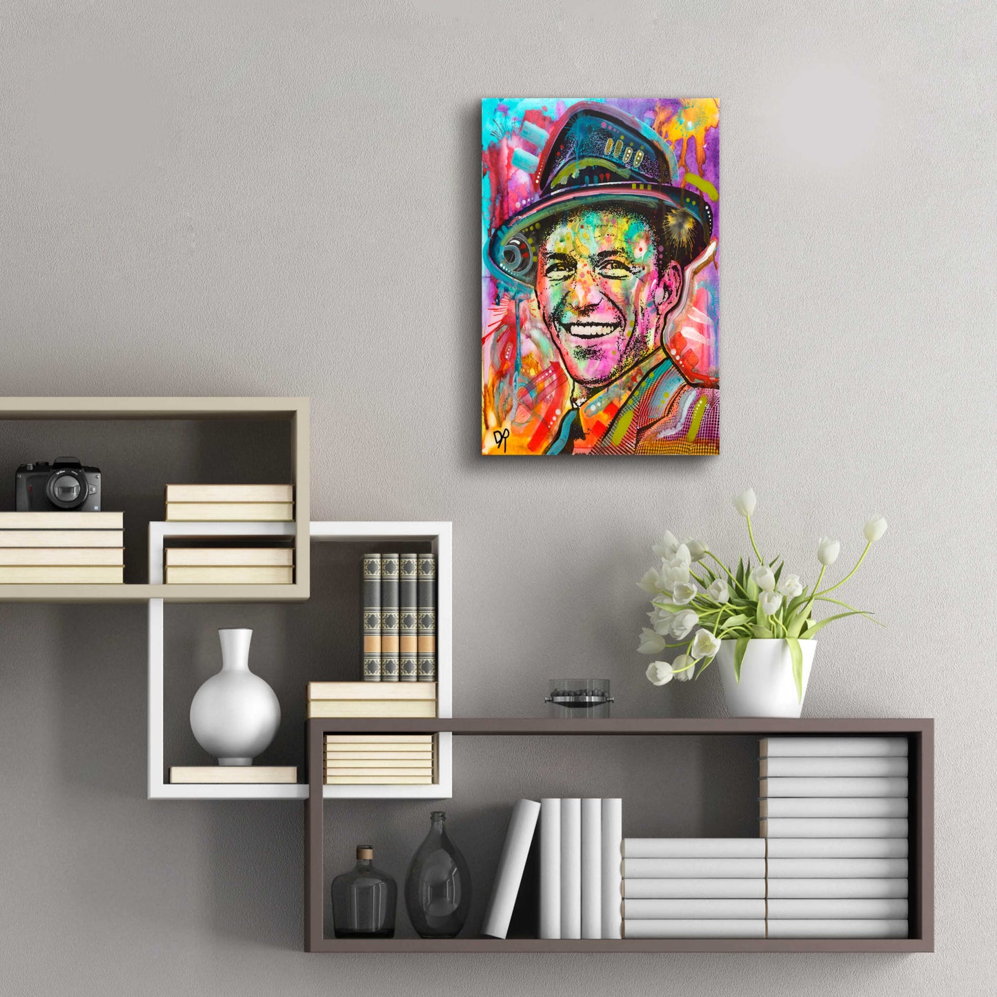 Epic Art 'Frank Sinatra I' by Dean Russo, Acrylic Glass Wall Art,16x24