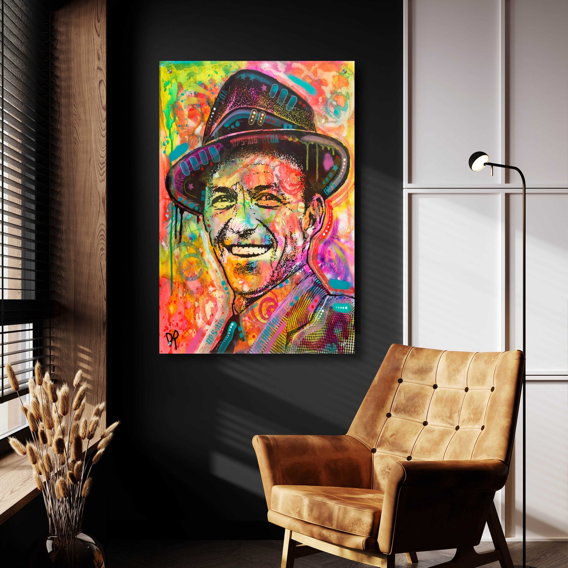 Epic Art 'Frank Sinatra II' by Dean Russo, Acrylic Glass Wall Art,24x36