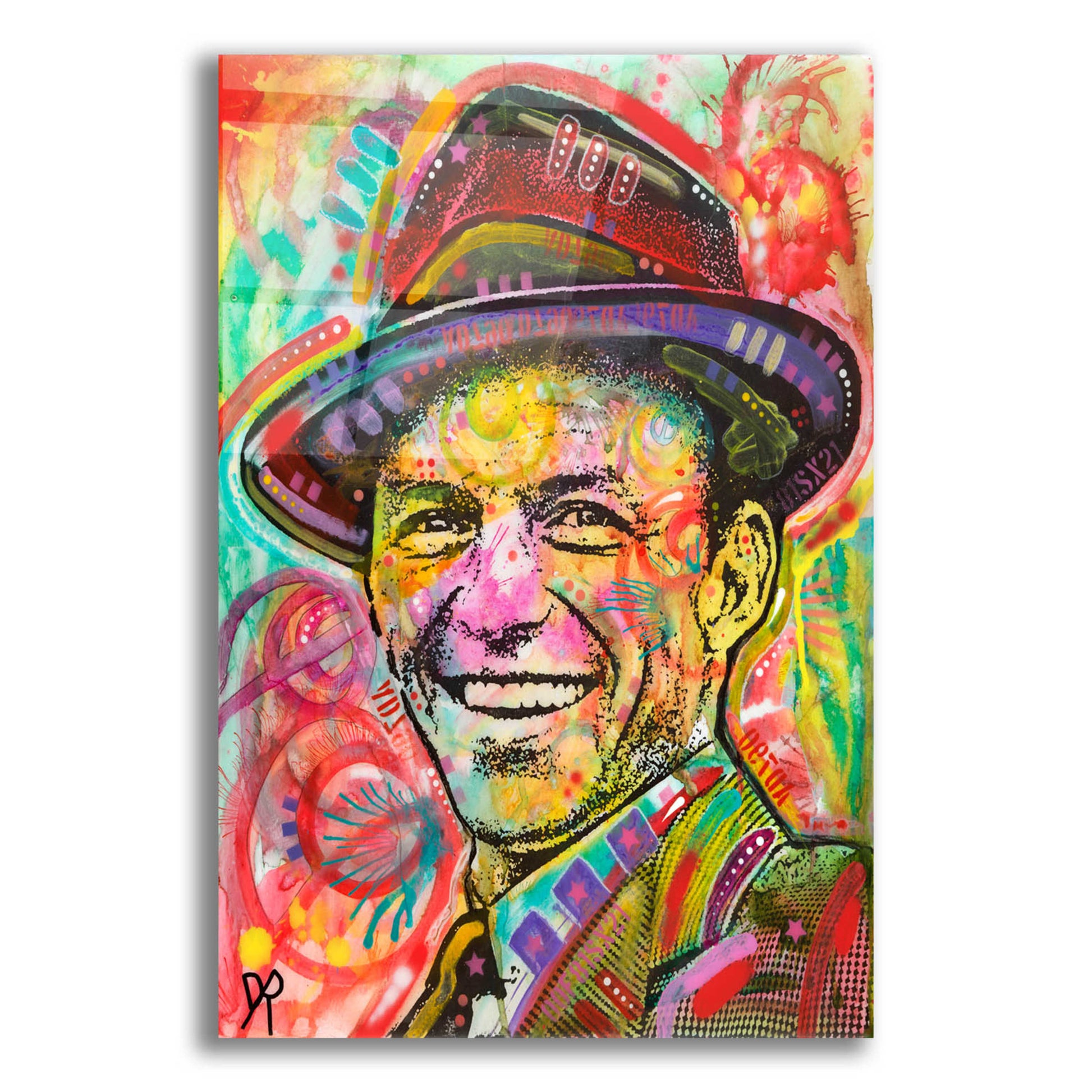 Epic Art 'Frank Sinatra III' by Dean Russo, Acrylic Glass Wall Art,12x16