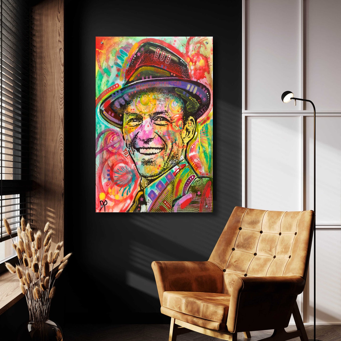 Epic Art 'Frank Sinatra III' by Dean Russo, Acrylic Glass Wall Art,24x36