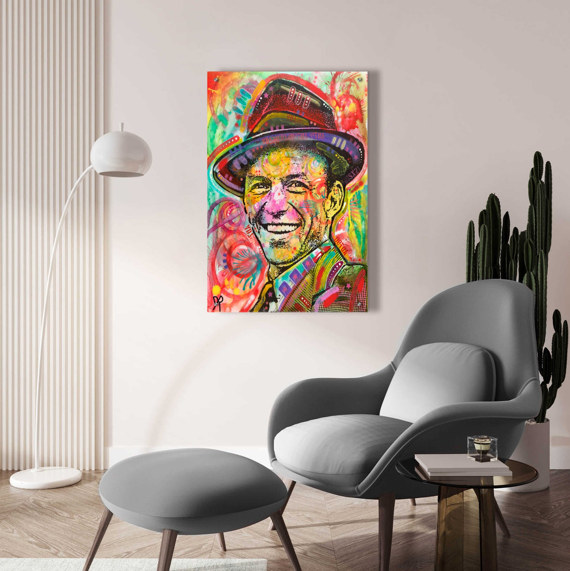 Epic Art 'Frank Sinatra III' by Dean Russo, Acrylic Glass Wall Art,24x36