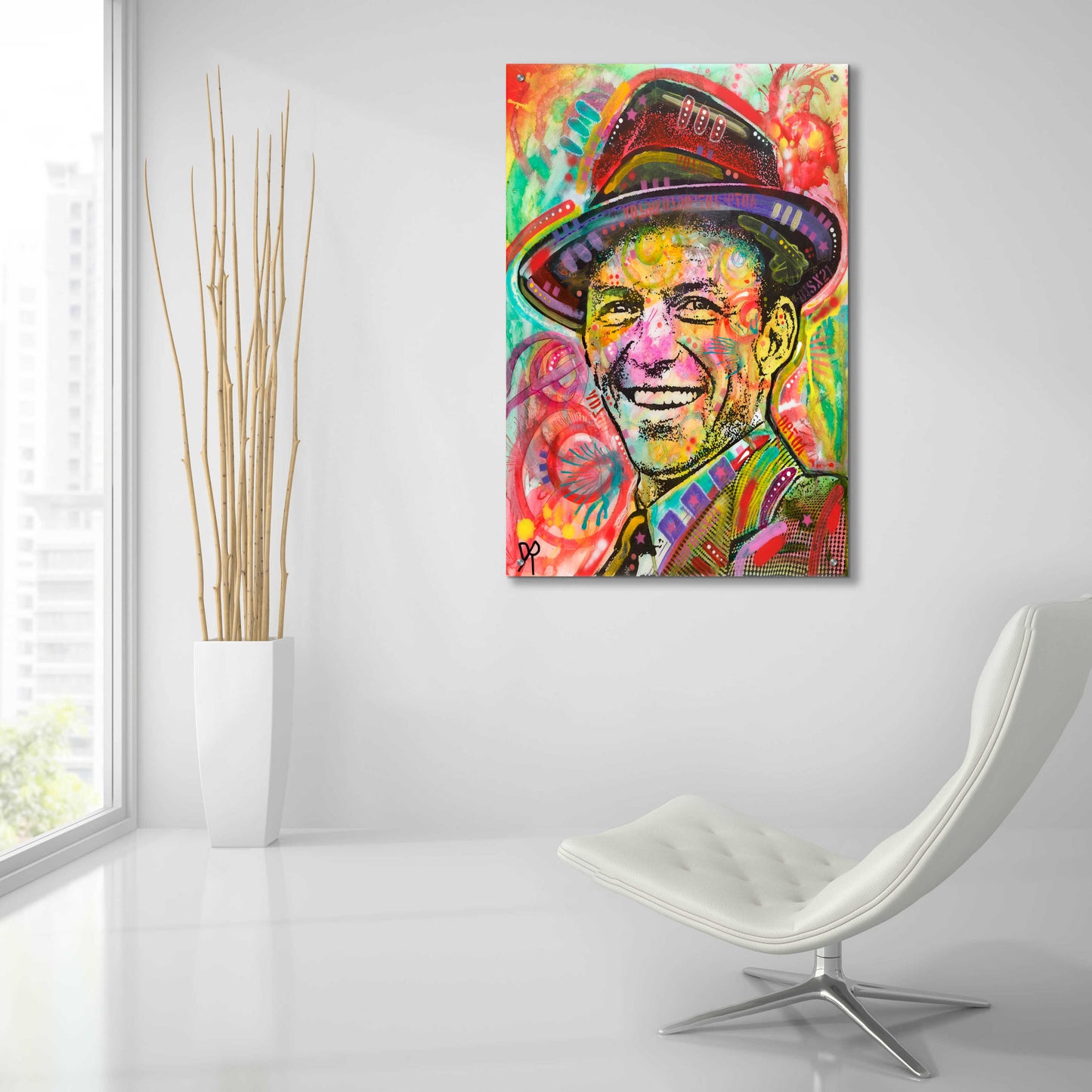 Epic Art 'Frank Sinatra III' by Dean Russo, Acrylic Glass Wall Art,24x36