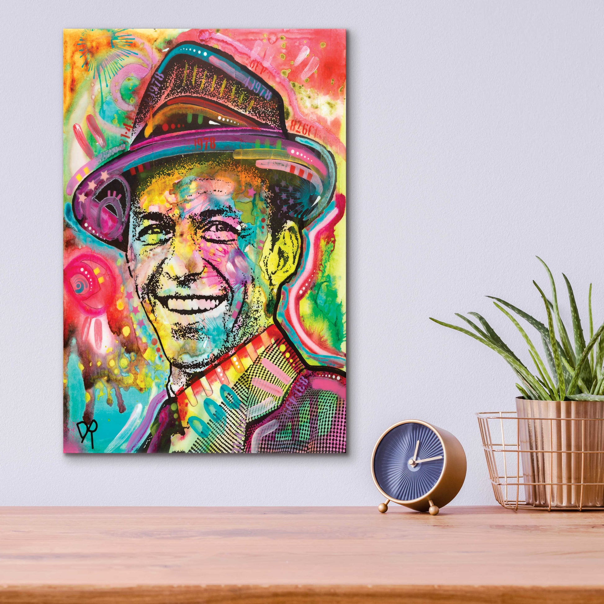 Epic Art 'Frank Sinatra IV' by Dean Russo, Acrylic Glass Wall Art,12x16