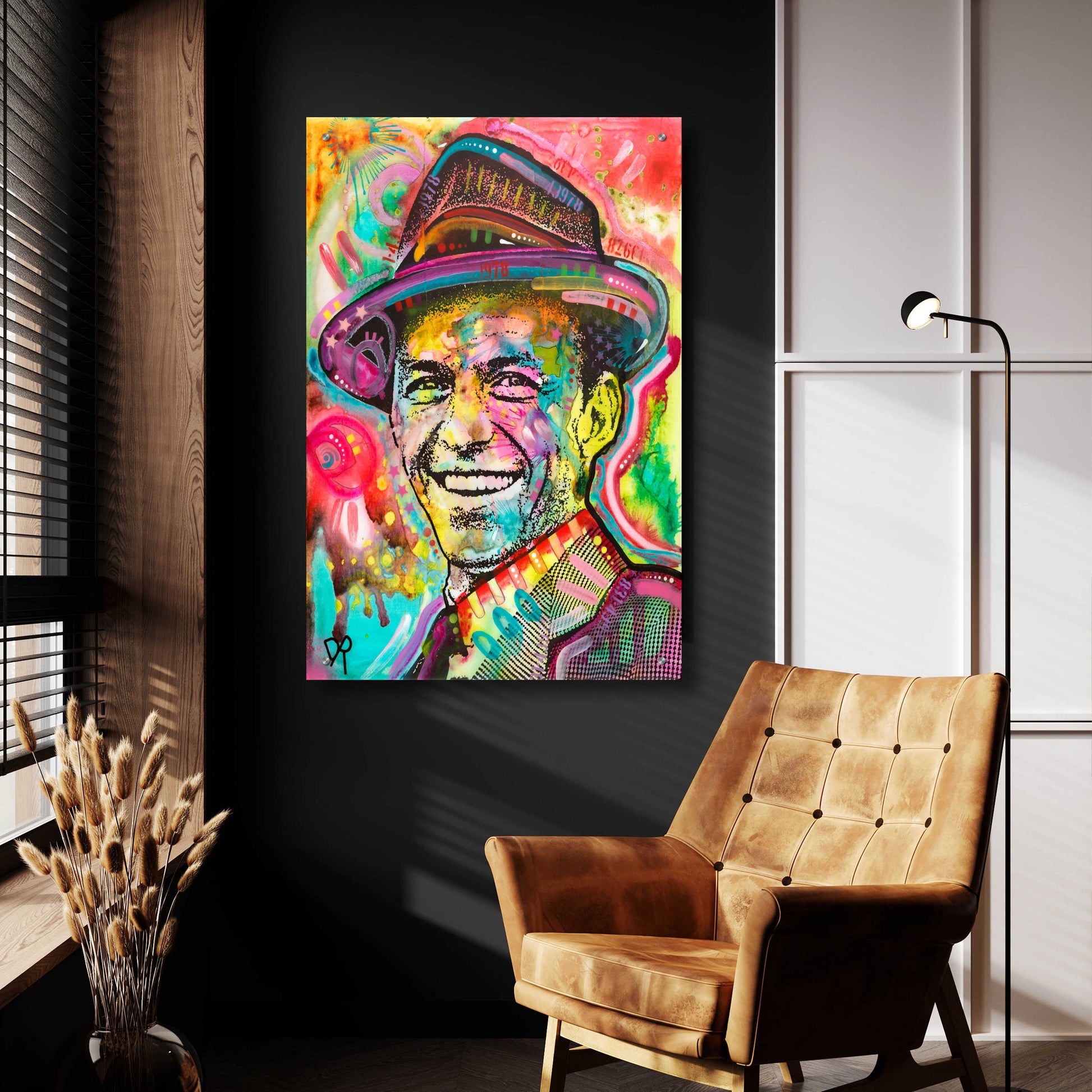 Epic Art 'Frank Sinatra IV' by Dean Russo, Acrylic Glass Wall Art,24x36