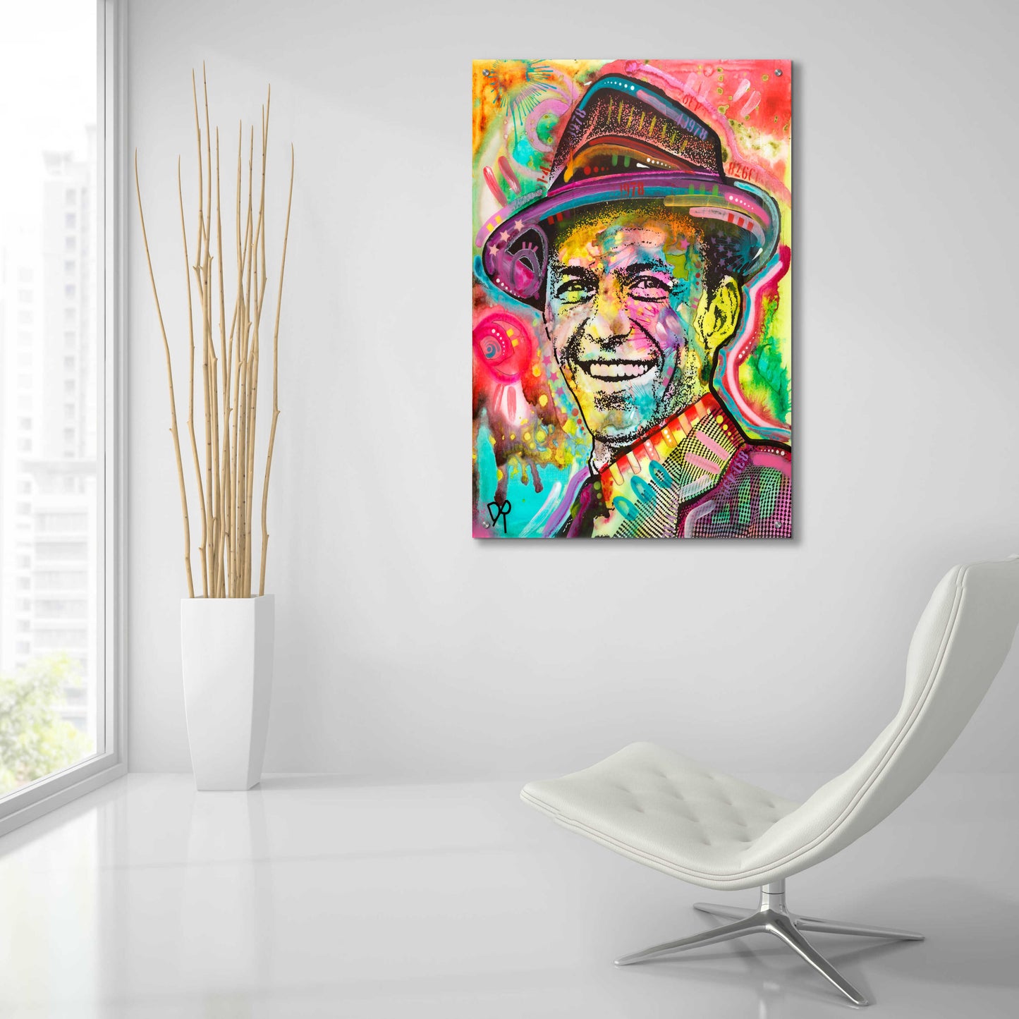 Epic Art 'Frank Sinatra IV' by Dean Russo, Acrylic Glass Wall Art,24x36