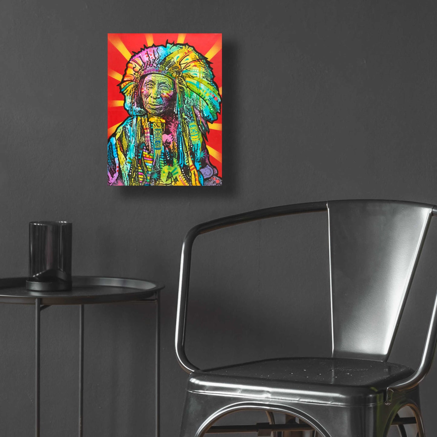 Epic Art 'Native American I' by Dean Russo, Acrylic Glass Wall Art,12x16