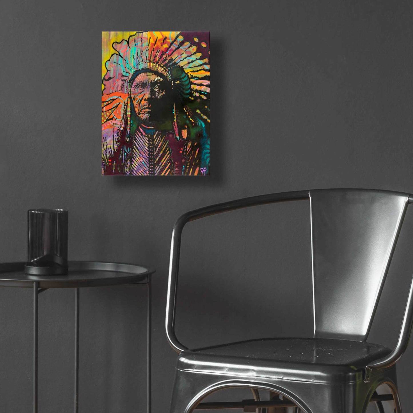 Epic Art 'Native American IV' by Dean Russo, Acrylic Glass Wall Art,12x16