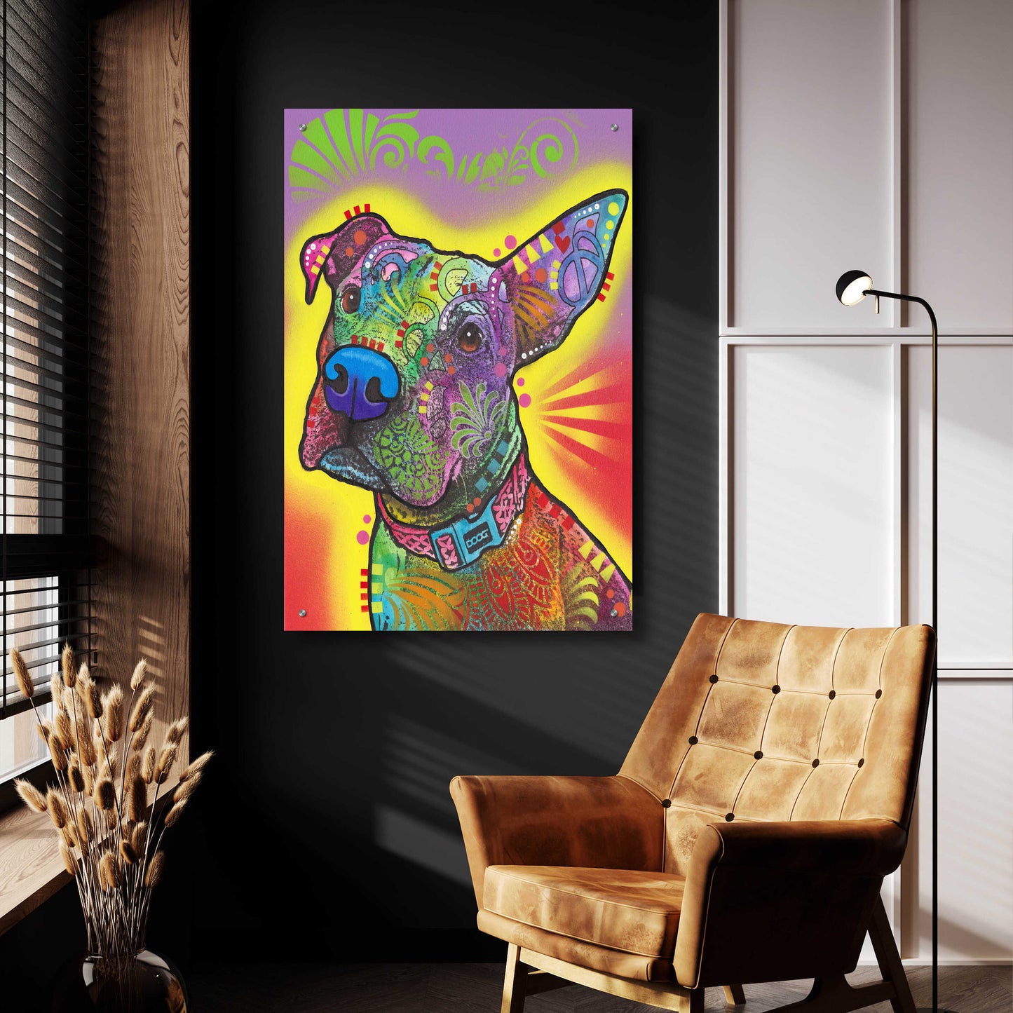 Epic Art 'Izzy' by Dean Russo, Acrylic Glass Wall Art,24x36