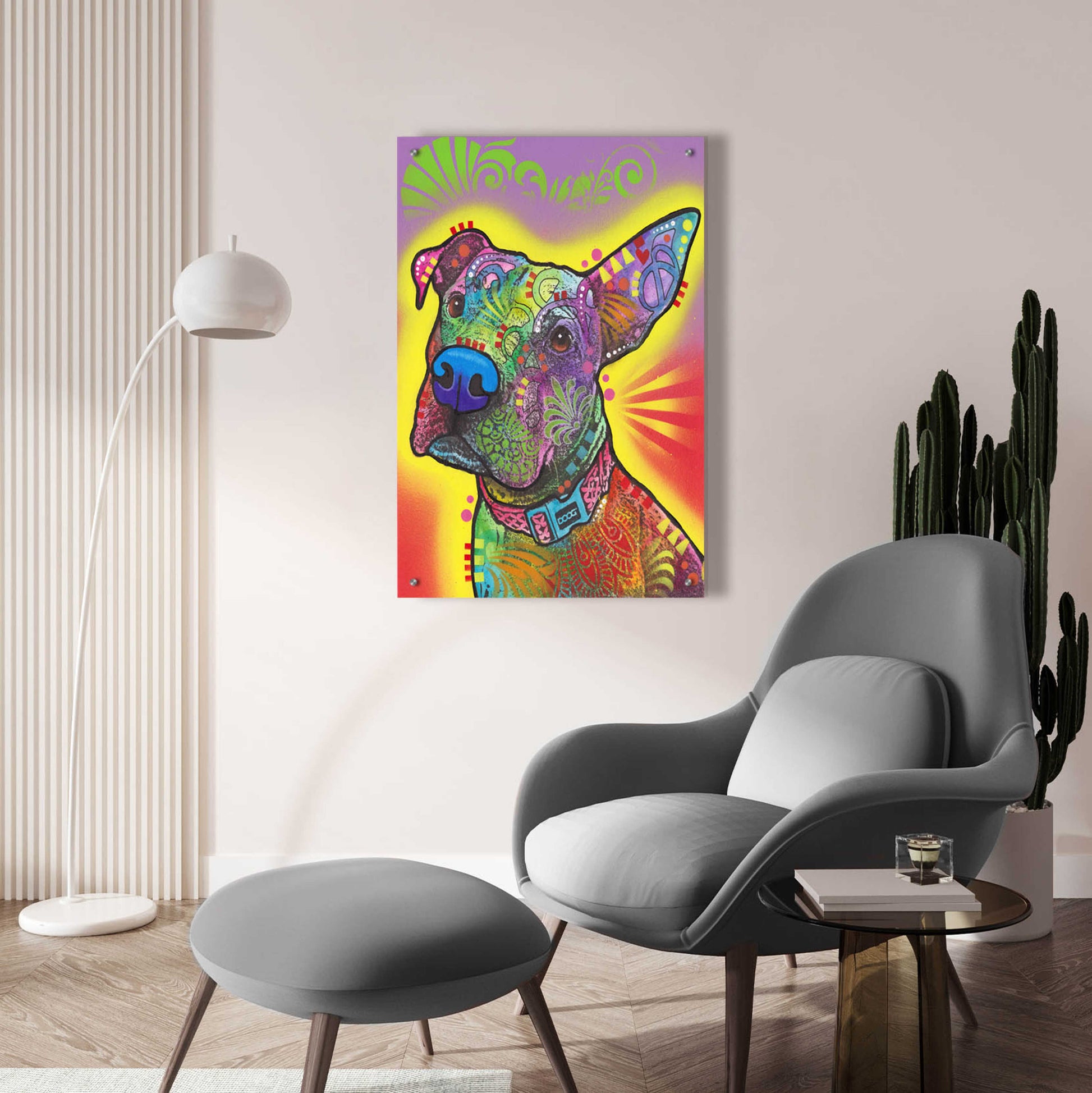 Epic Art 'Izzy' by Dean Russo, Acrylic Glass Wall Art,24x36