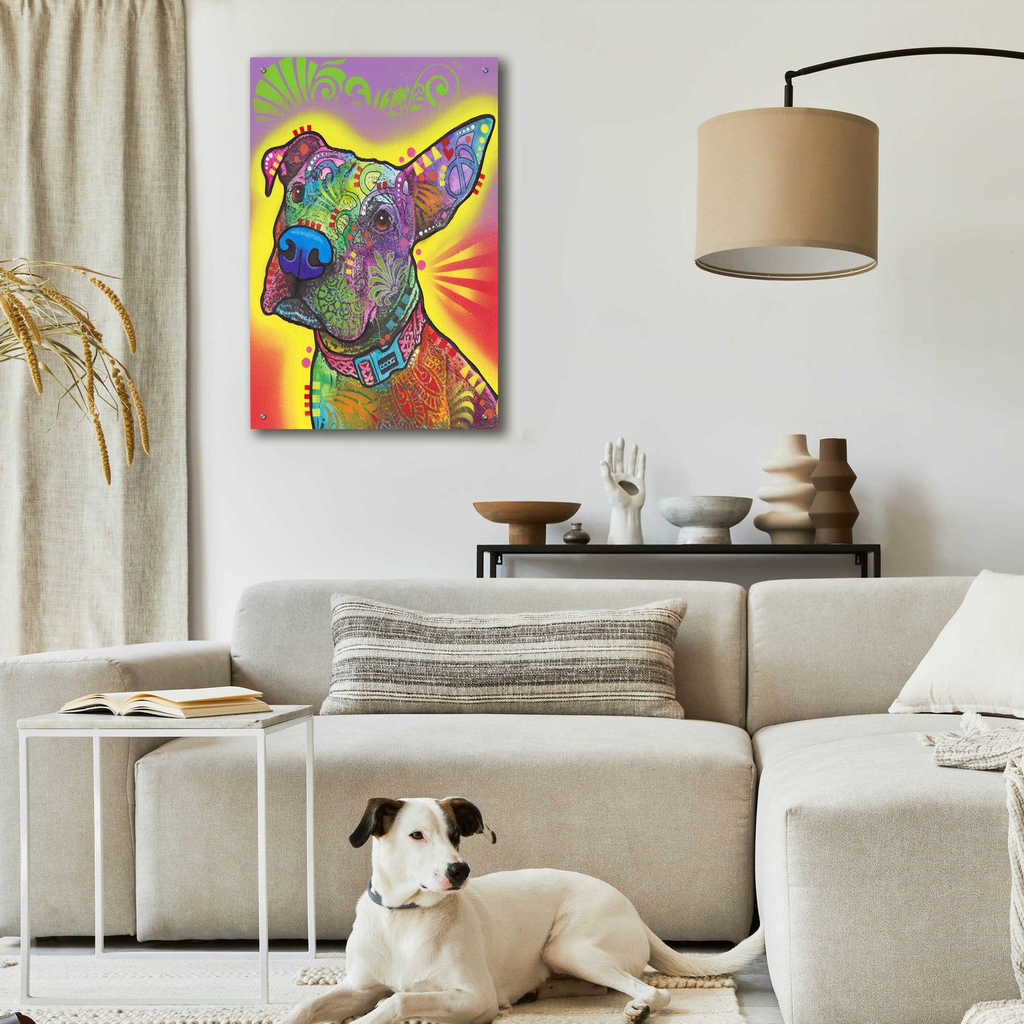 Epic Art 'Izzy' by Dean Russo, Acrylic Glass Wall Art,24x36