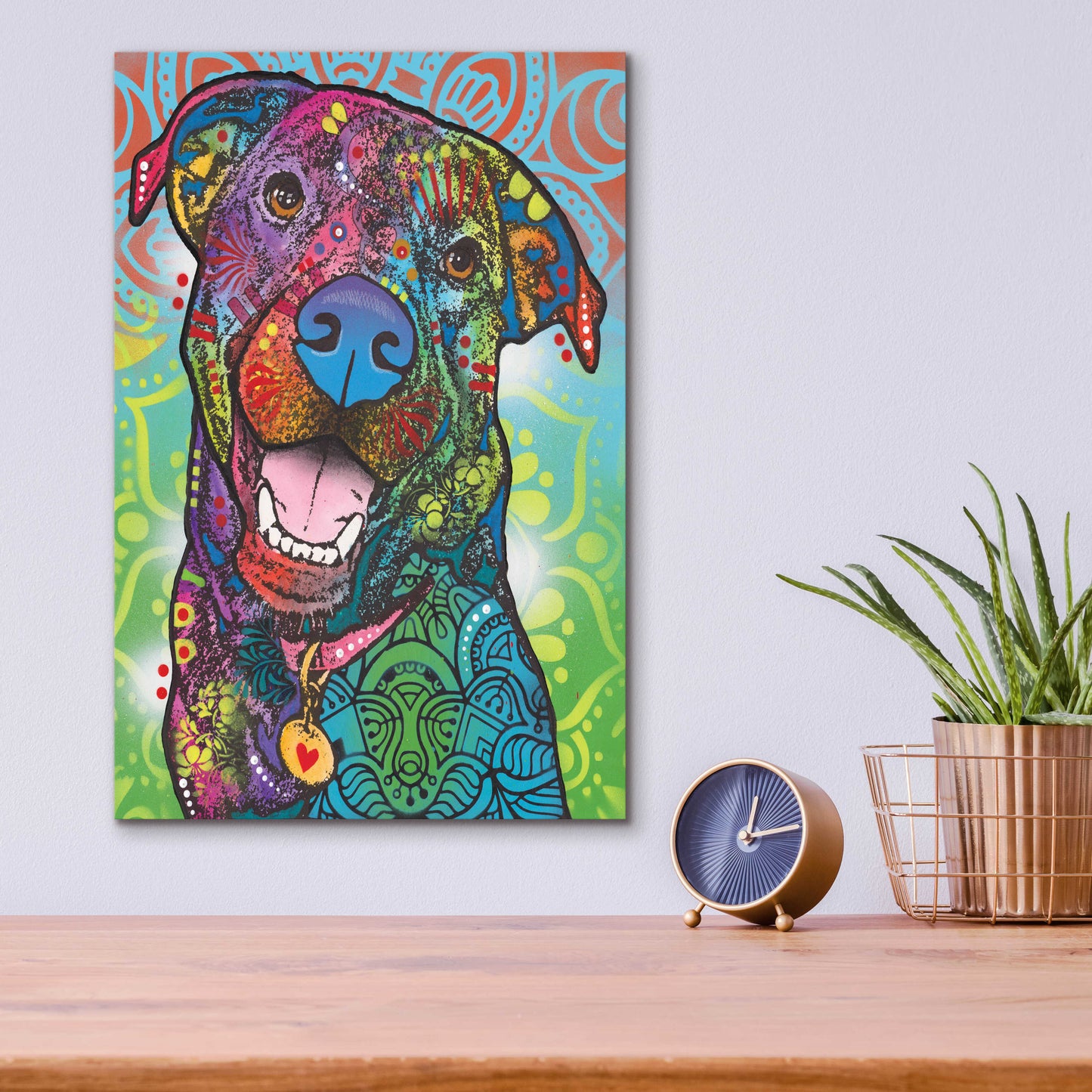 Epic Art 'Louie' by Dean Russo, Acrylic Glass Wall Art,12x16