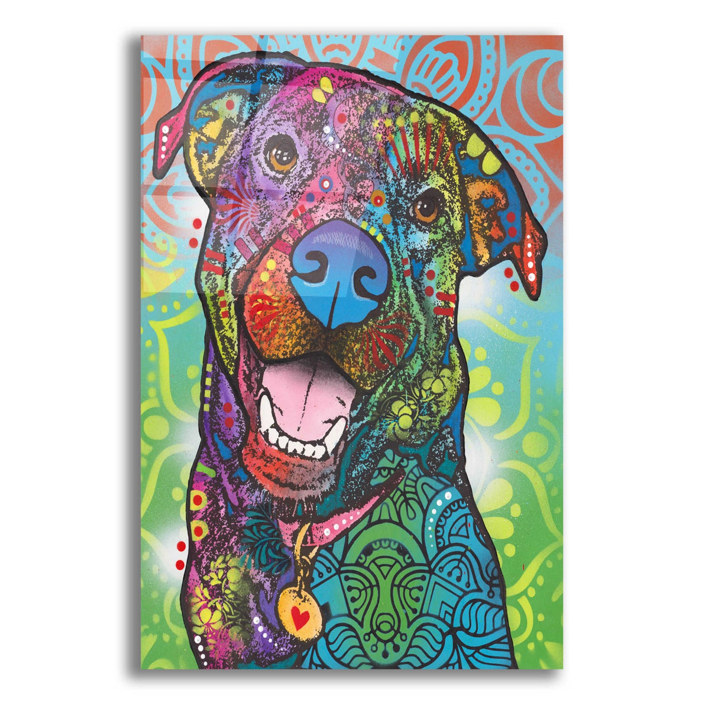 Epic Art 'Louie' by Dean Russo, Acrylic Glass Wall Art,12x16