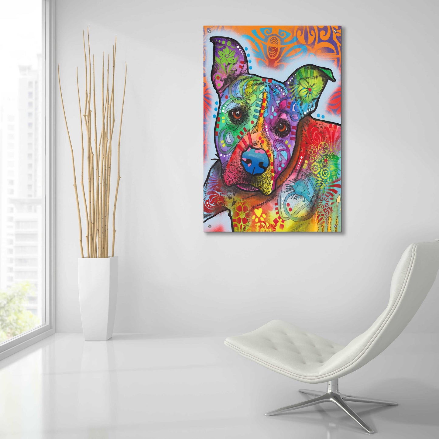 Epic Art 'Maka' by Dean Russo, Acrylic Glass Wall Art,24x36