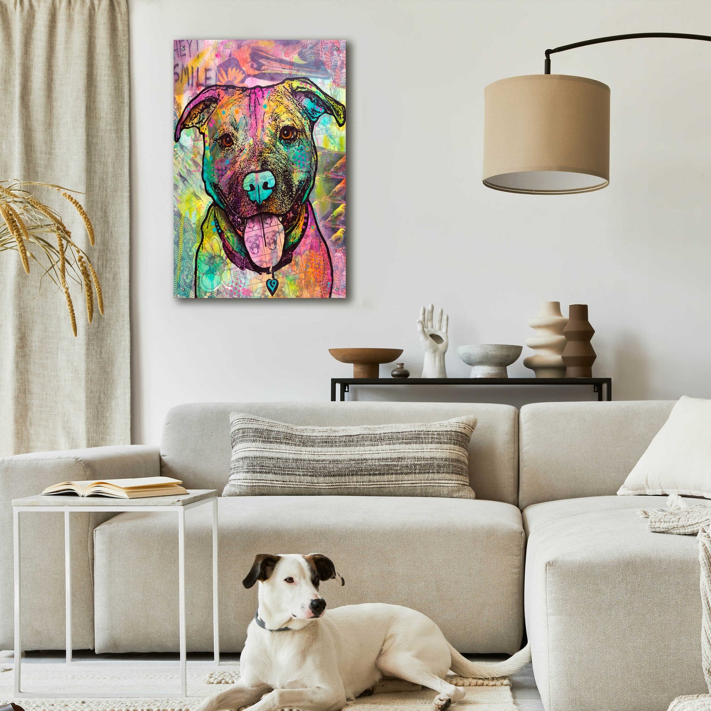 Epic Art 'Hey Smile' by Dean Russo, Acrylic Glass Wall Art,24x36