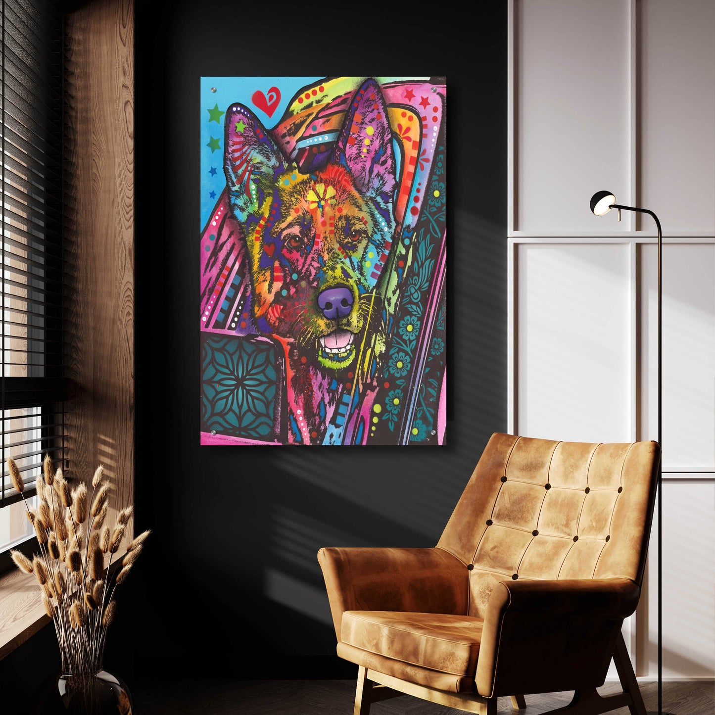 Epic Art 'Jax' by Dean Russo, Acrylic Glass Wall Art,24x36