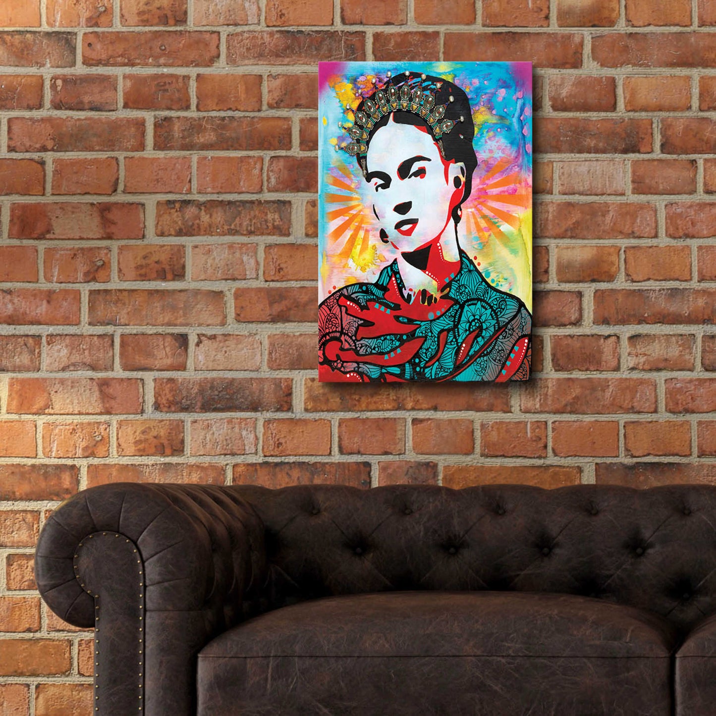 Epic Art 'Kahlo' by Dean Russo, Acrylic Glass Wall Art,16x24