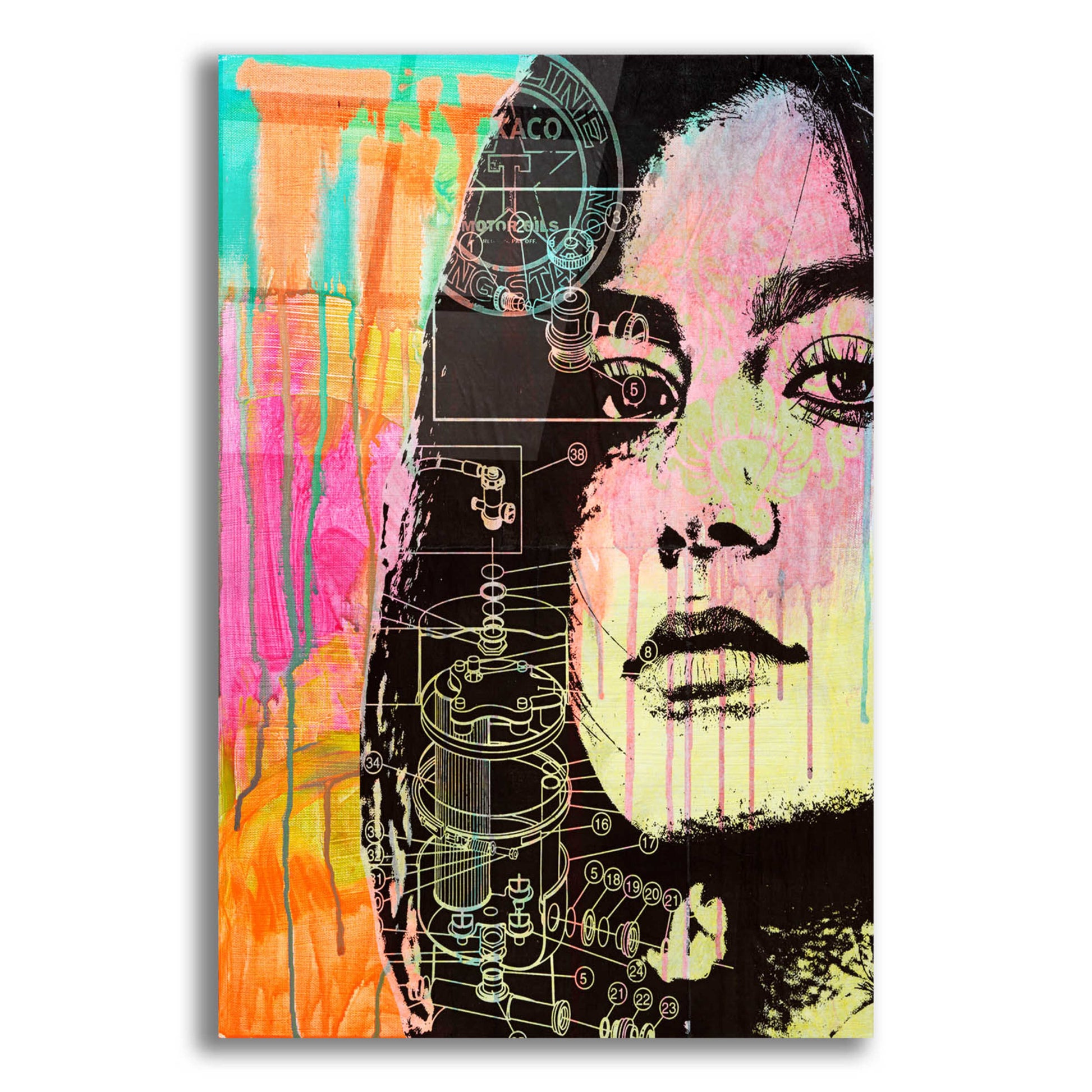 Epic Art 'The Look' by Dean Russo, Acrylic Glass Wall Art,12x16