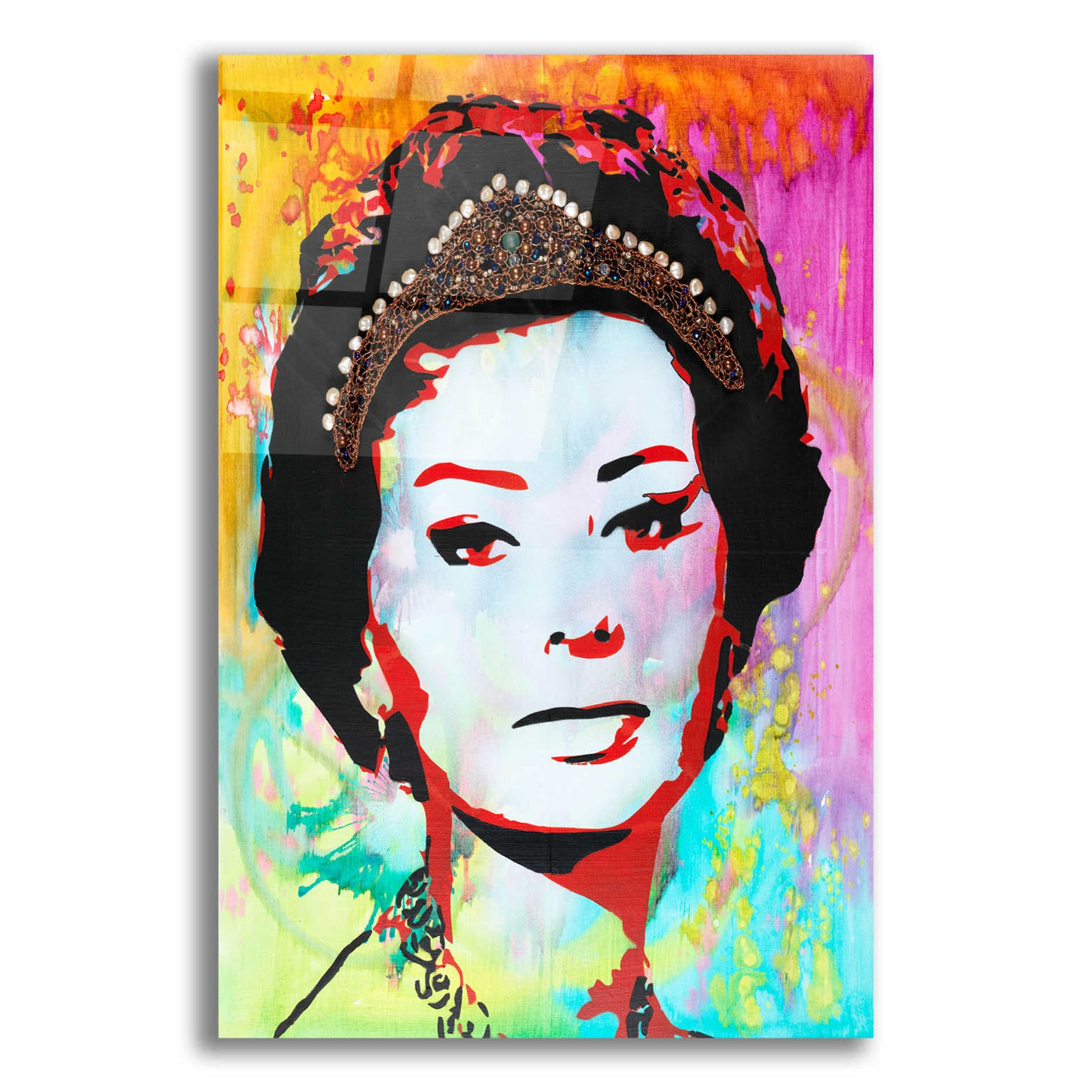 Epic Art 'Glamorous' by Dean Russo, Acrylic Glass Wall Art,12x16