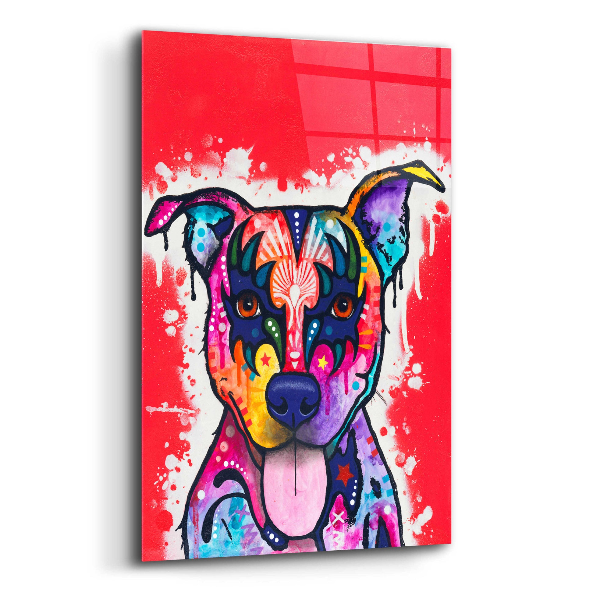 Epic Art 'Kiss Dog' by Dean Russo, Acrylic Glass Wall Art,16x24