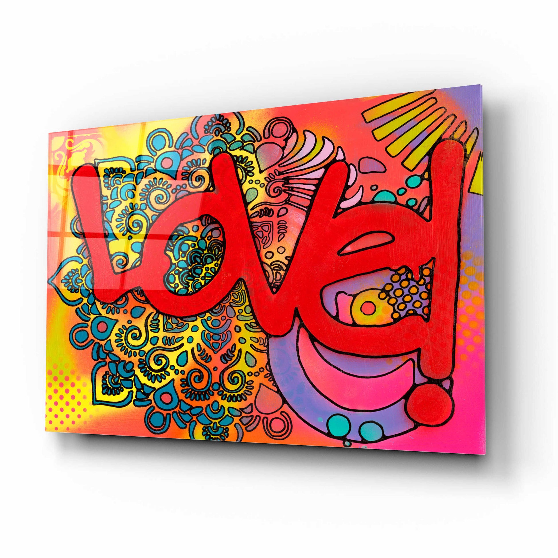 Epic Art 'Love I' by Dean Russo, Acrylic Glass Wall Art,16x12