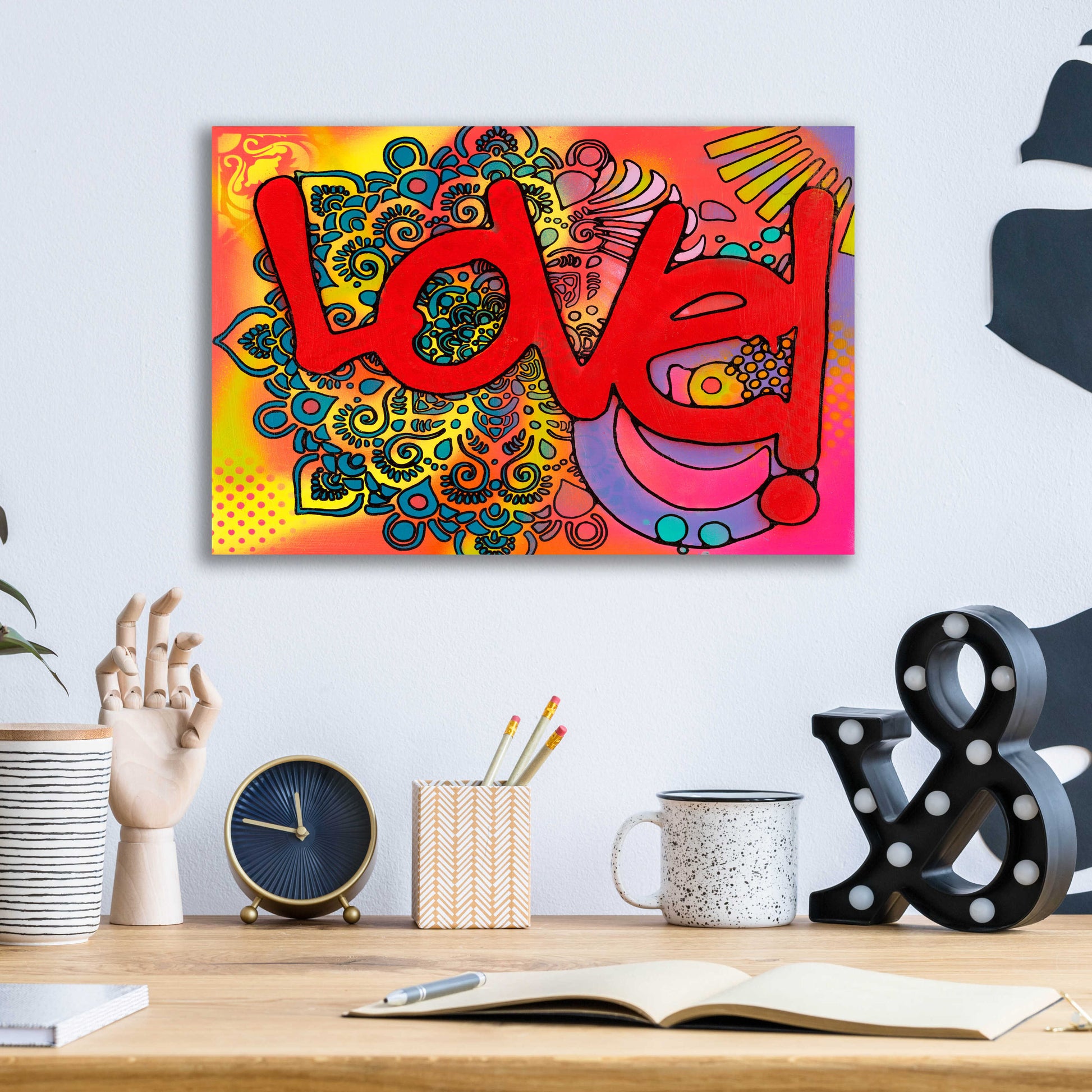 Epic Art 'Love I' by Dean Russo, Acrylic Glass Wall Art,16x12