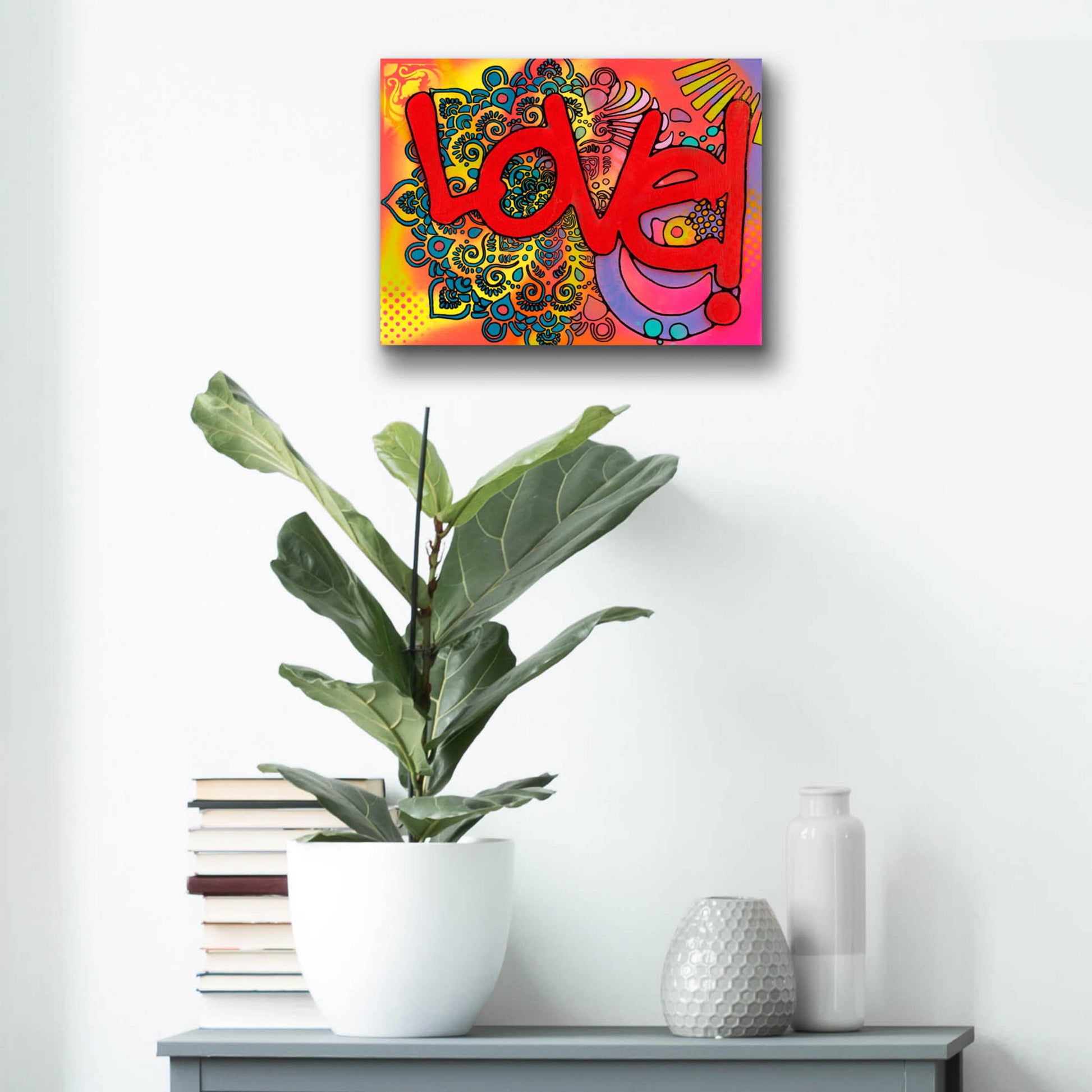 Epic Art 'Love I' by Dean Russo, Acrylic Glass Wall Art,16x12