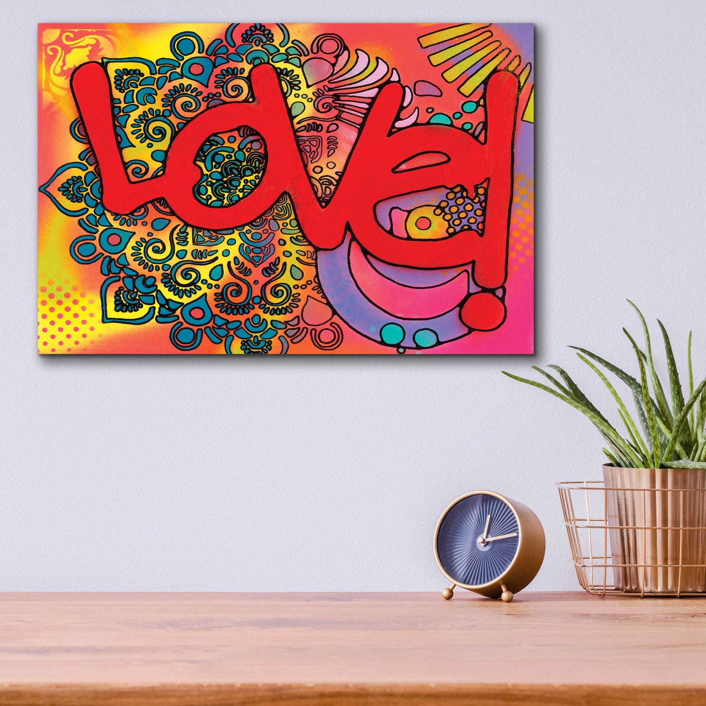 Epic Art 'Love I' by Dean Russo, Acrylic Glass Wall Art,16x12