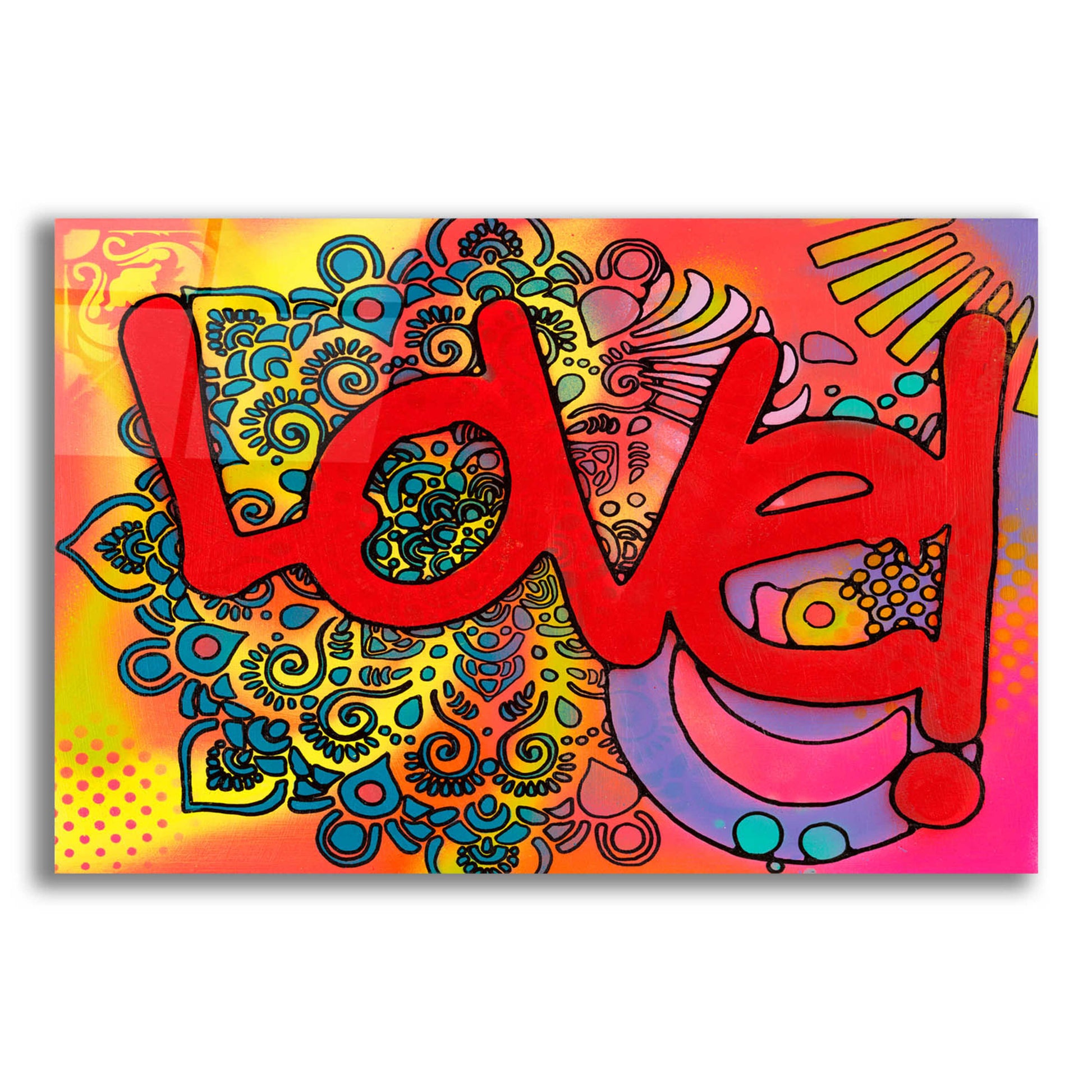 Epic Art 'Love I' by Dean Russo, Acrylic Glass Wall Art,16x12