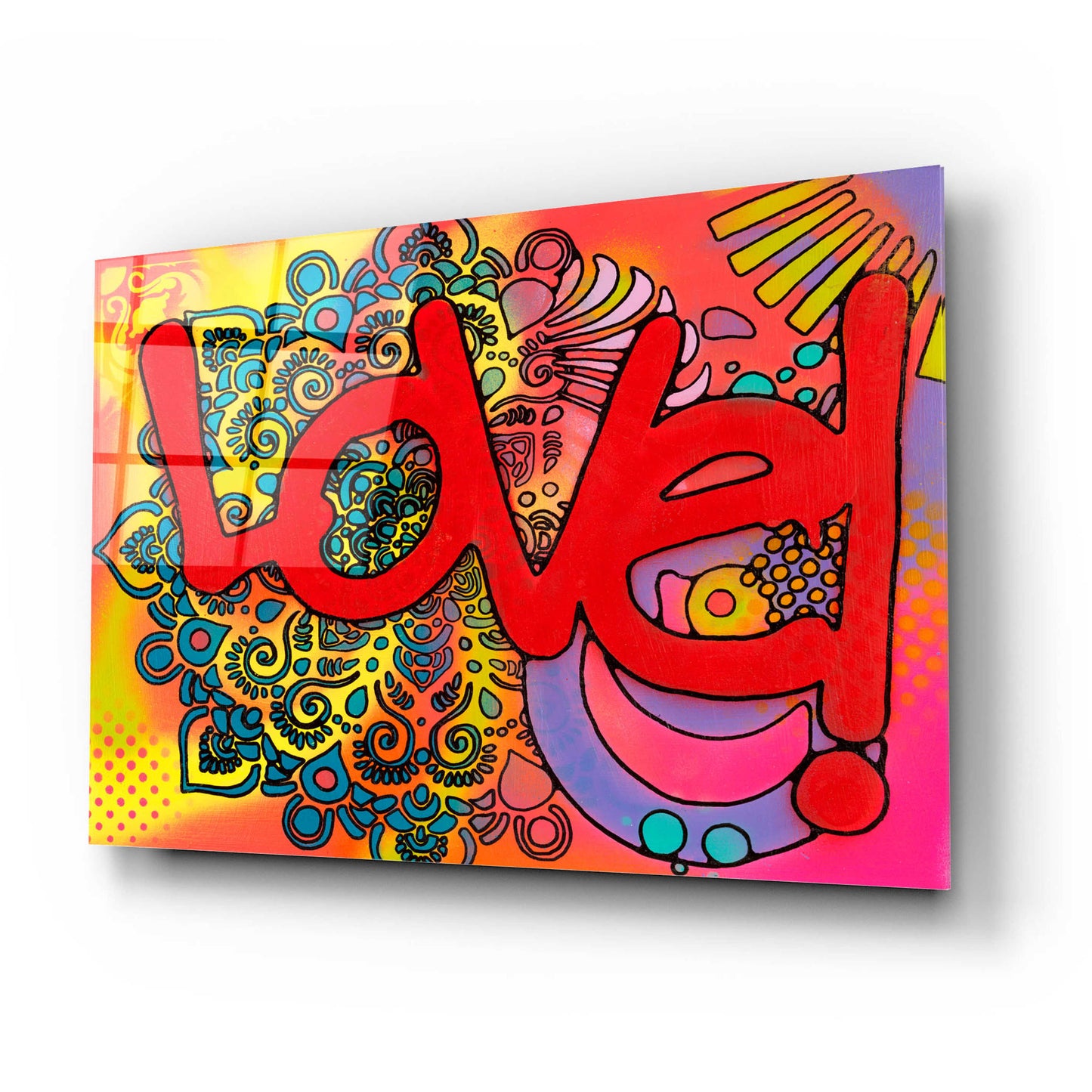 Epic Art 'Love I' by Dean Russo, Acrylic Glass Wall Art,24x16