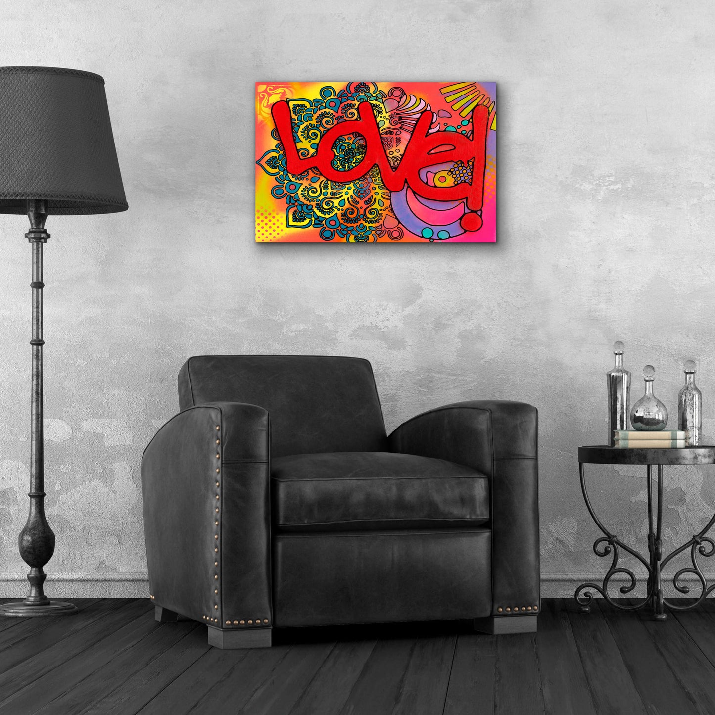 Epic Art 'Love I' by Dean Russo, Acrylic Glass Wall Art,24x16