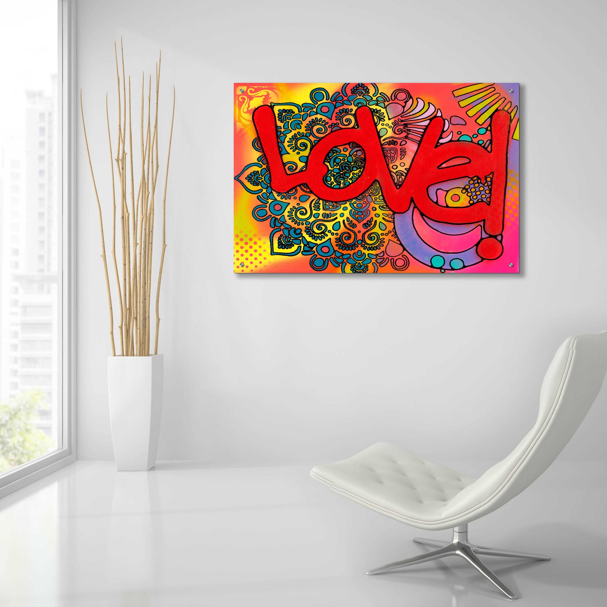 Epic Art 'Love I' by Dean Russo, Acrylic Glass Wall Art,36x24