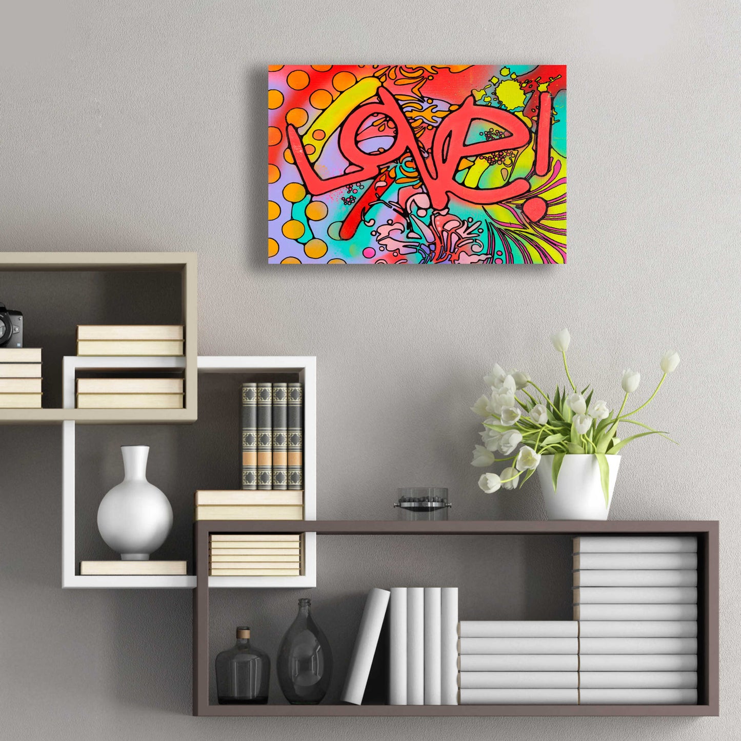 Epic Art 'Love II' by Dean Russo, Acrylic Glass Wall Art,24x16