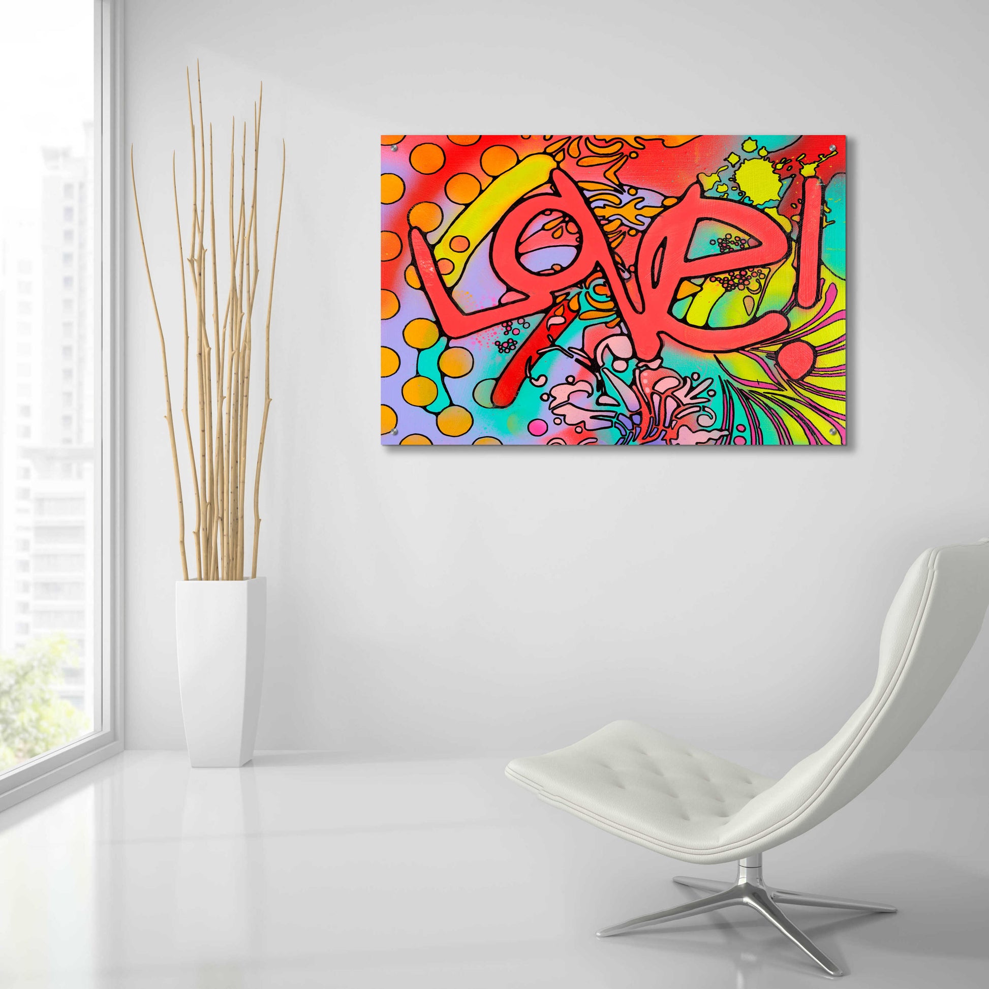 Epic Art 'Love II' by Dean Russo, Acrylic Glass Wall Art,36x24