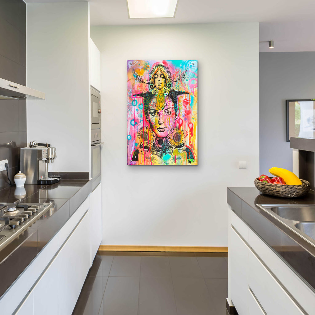 Epic Art 'Sunny Statue Stare' by Dean Russo, Acrylic Glass Wall Art,24x36