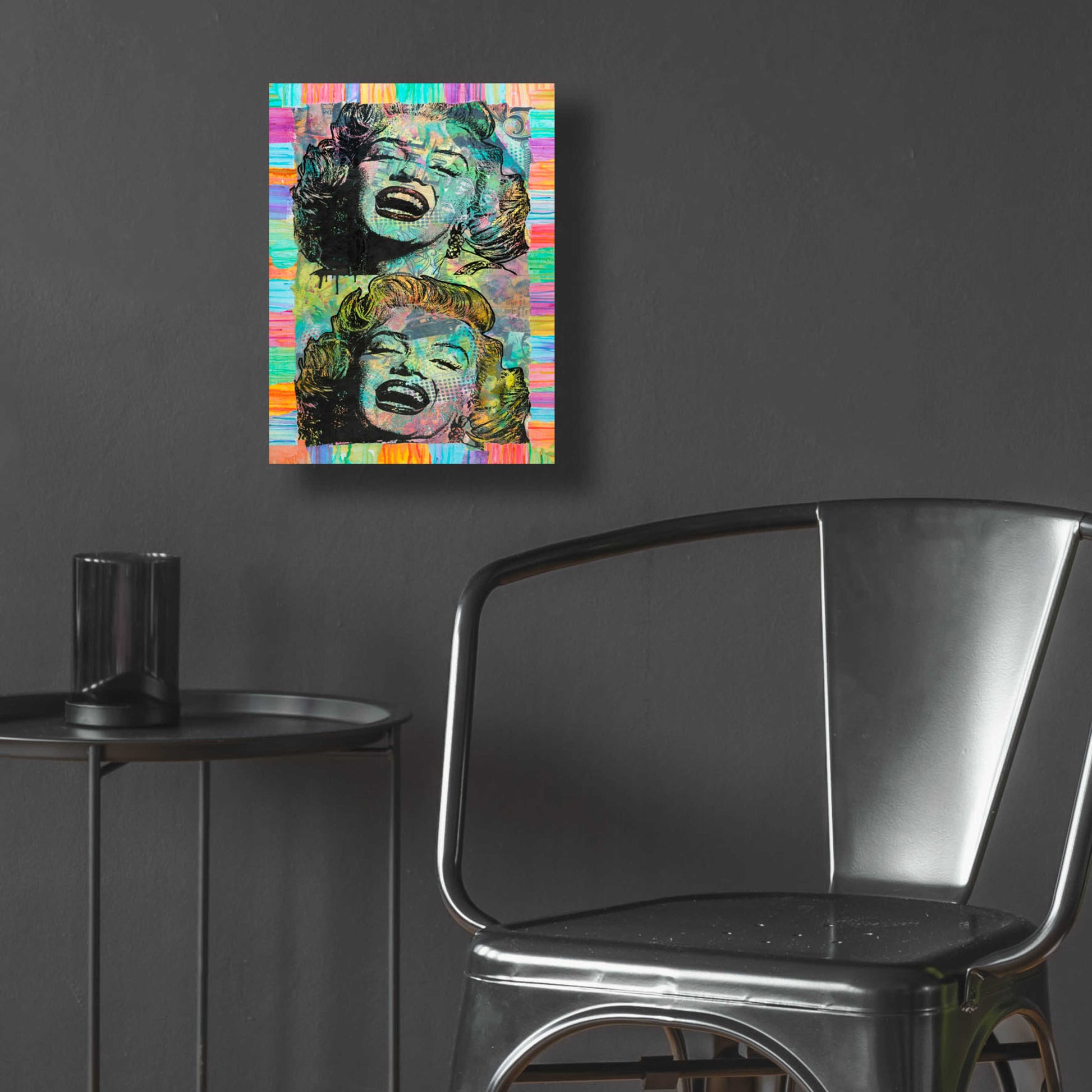 Epic Art 'Two Marilyns' by Dean Russo, Acrylic Glass Wall Art,12x16