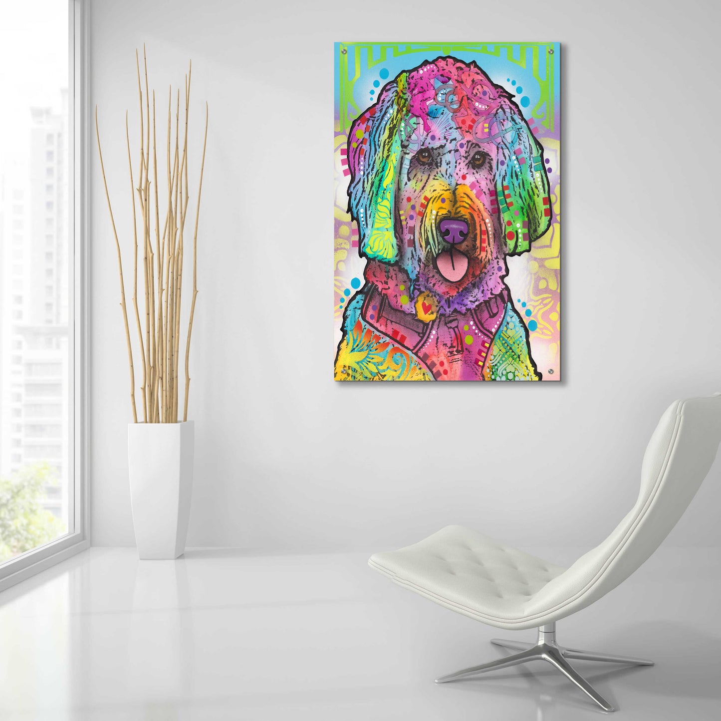 Epic Art 'Layla' by Dean Russo, Acrylic Glass Wall Art,24x36