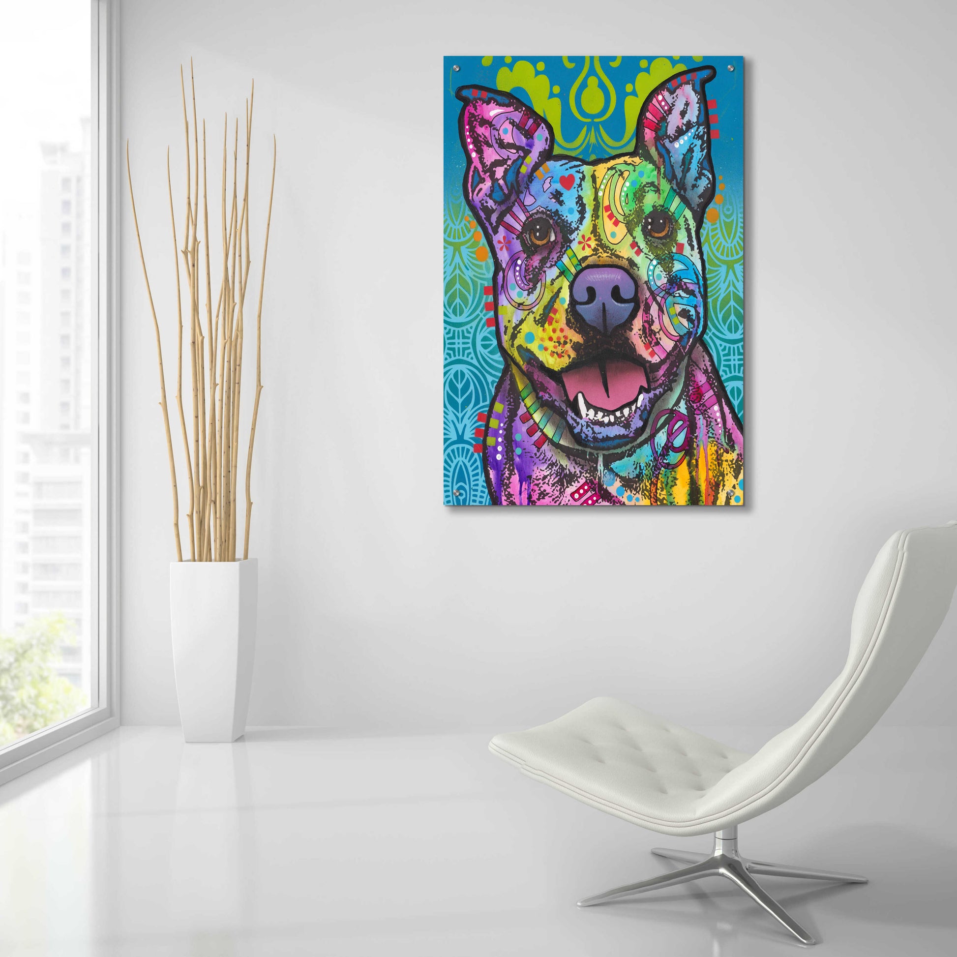 Epic Art 'Butters' by Dean Russo, Acrylic Glass Wall Art,24x36