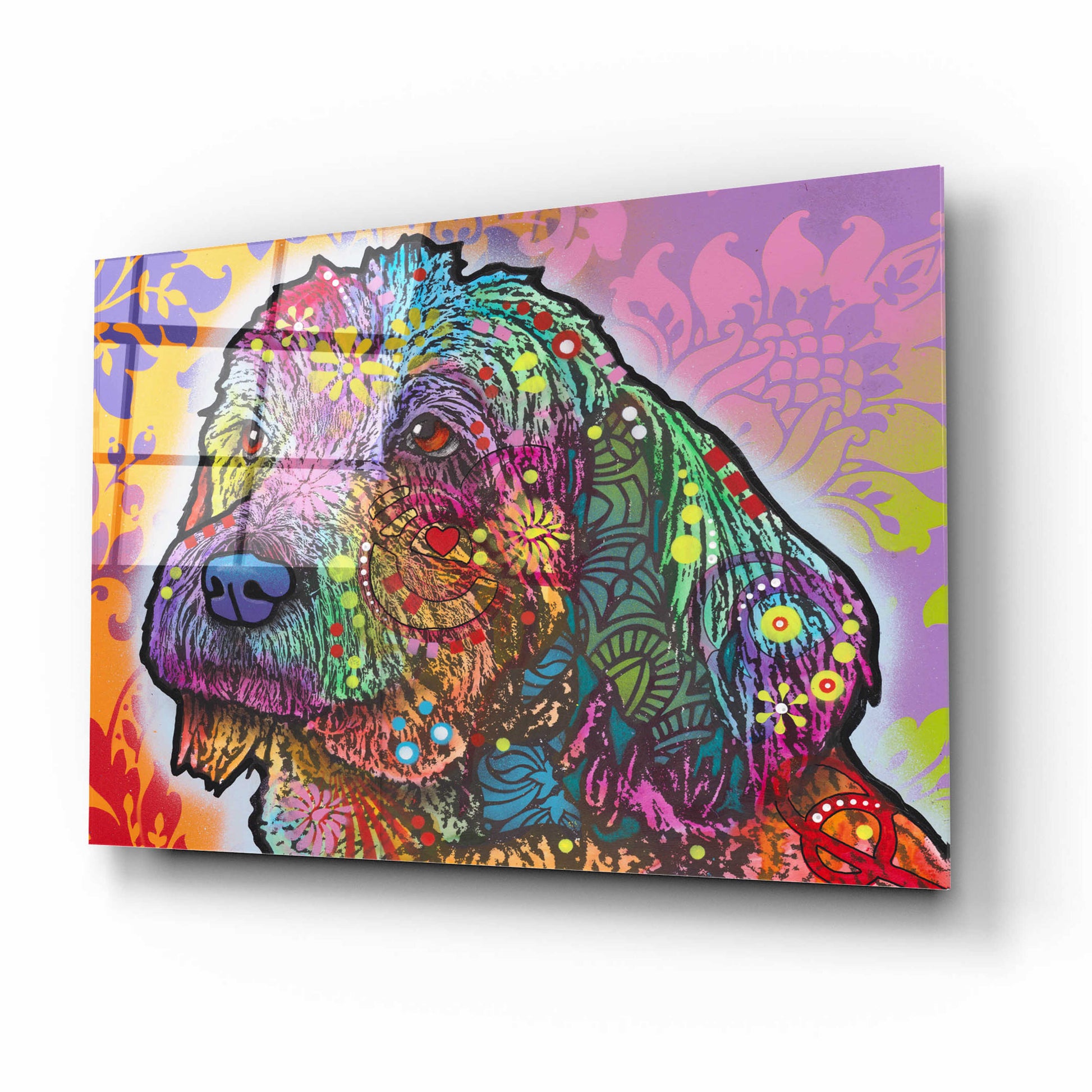 Epic Art 'Jasper' by Dean Russo, Acrylic Glass Wall Art,16x12