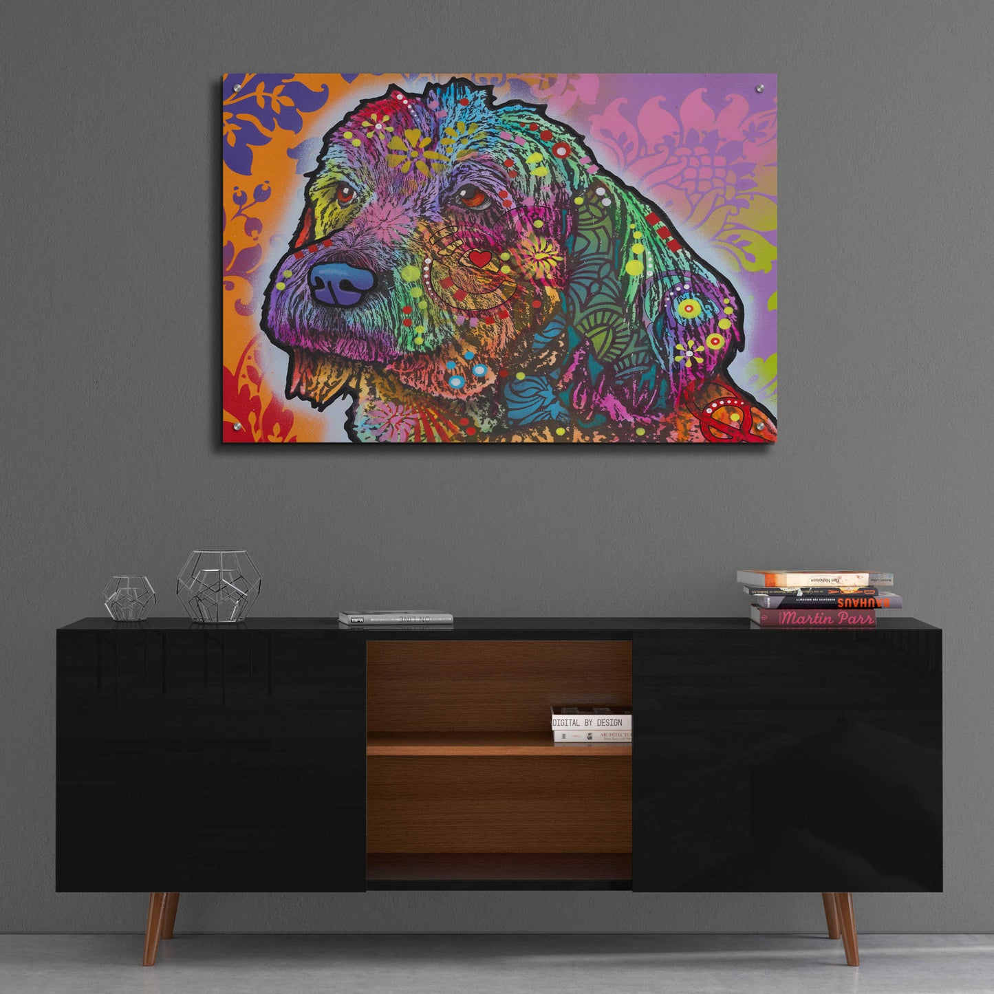 Epic Art 'Jasper' by Dean Russo, Acrylic Glass Wall Art,36x24