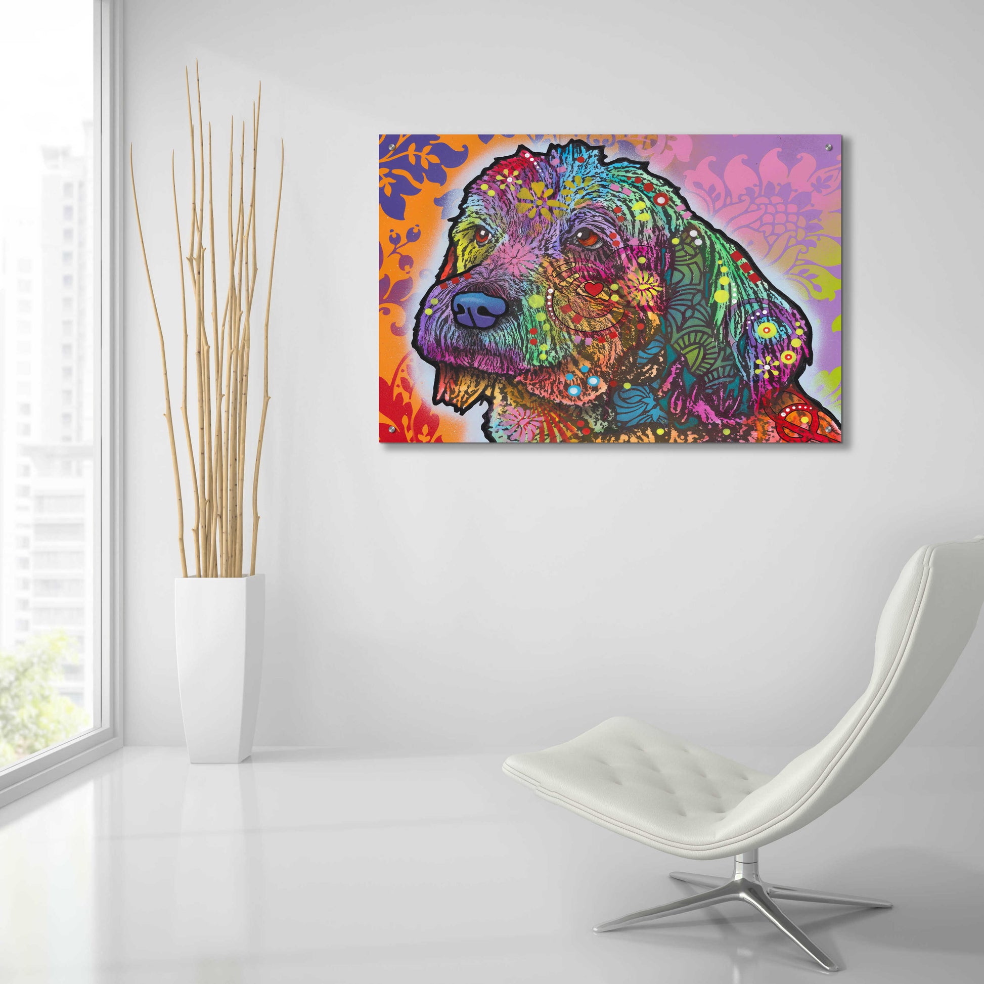 Epic Art 'Jasper' by Dean Russo, Acrylic Glass Wall Art,36x24