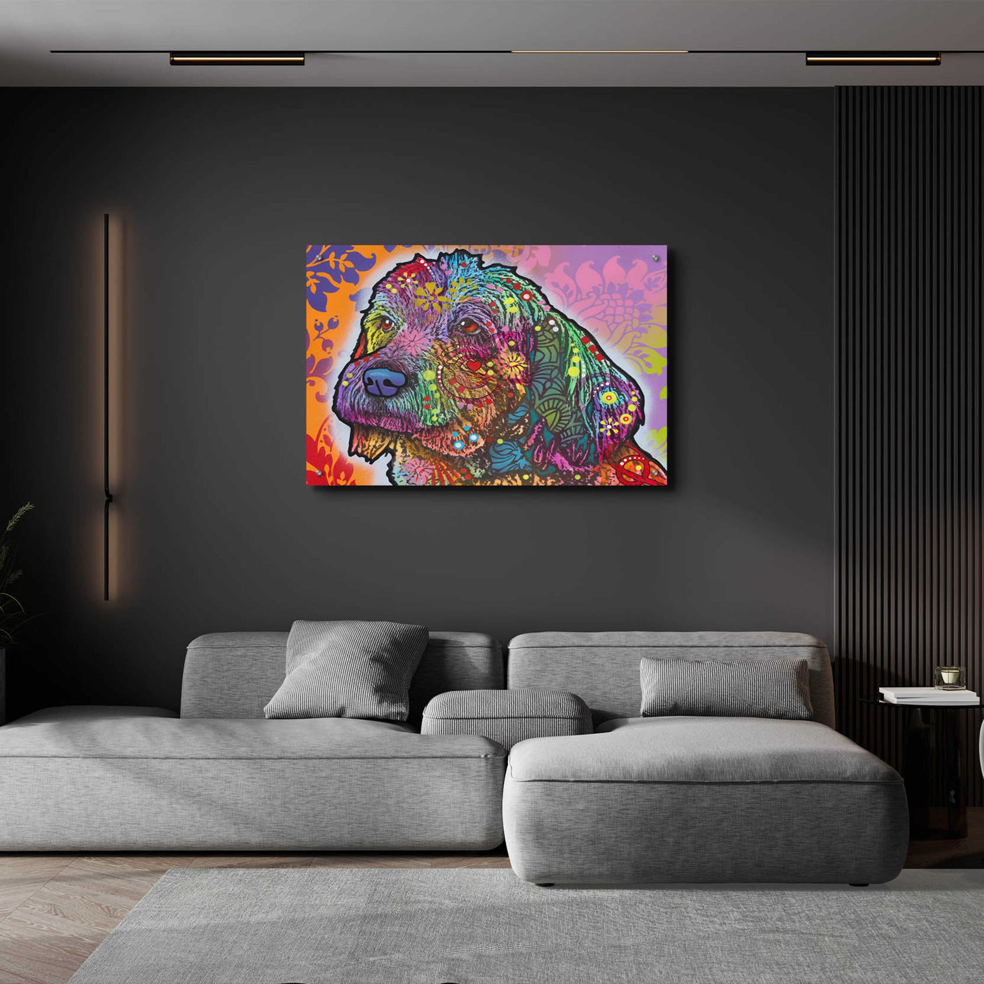 Epic Art 'Jasper' by Dean Russo, Acrylic Glass Wall Art,36x24