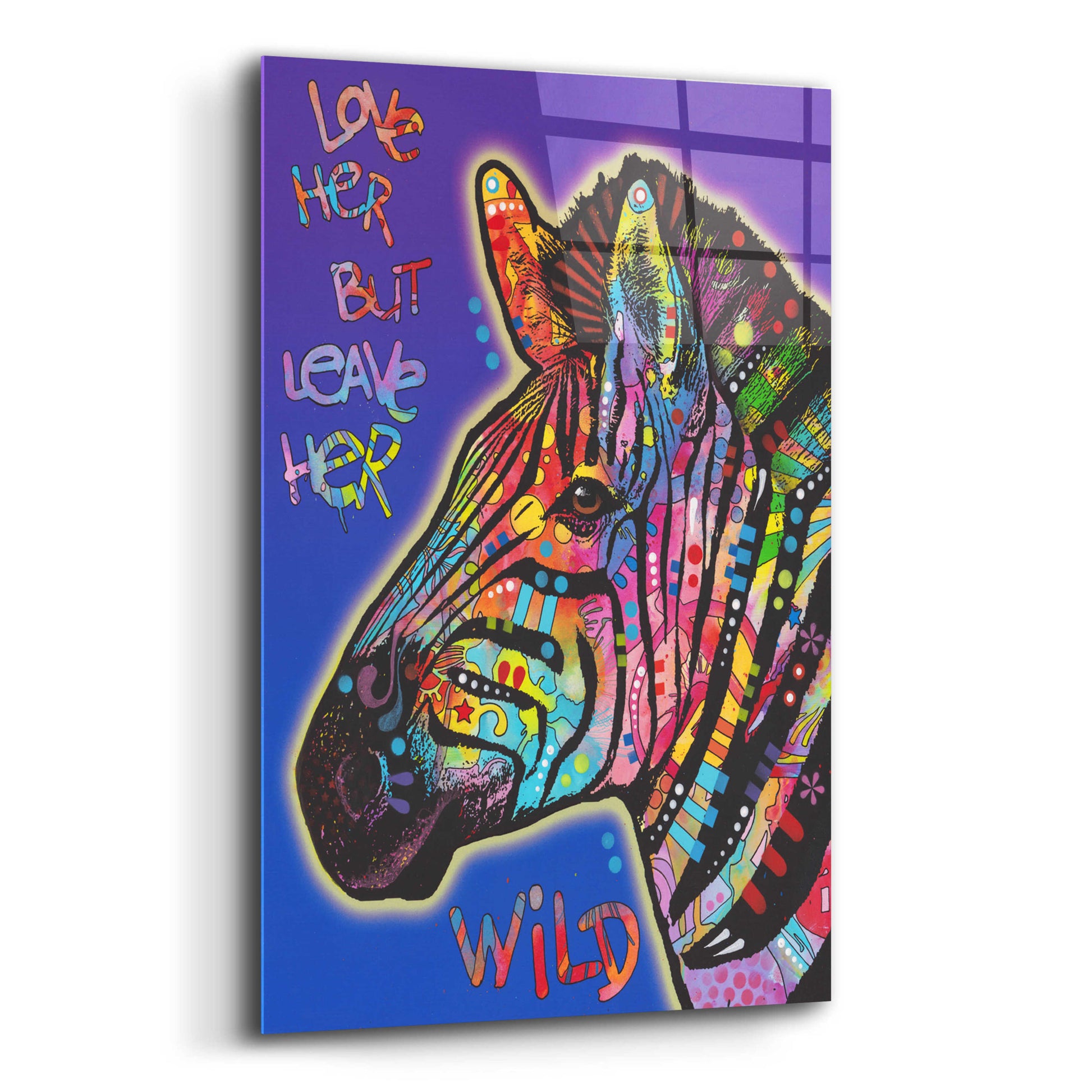 Epic Art 'Leave Her Wild' by Dean Russo, Acrylic Glass Wall Art,12x16