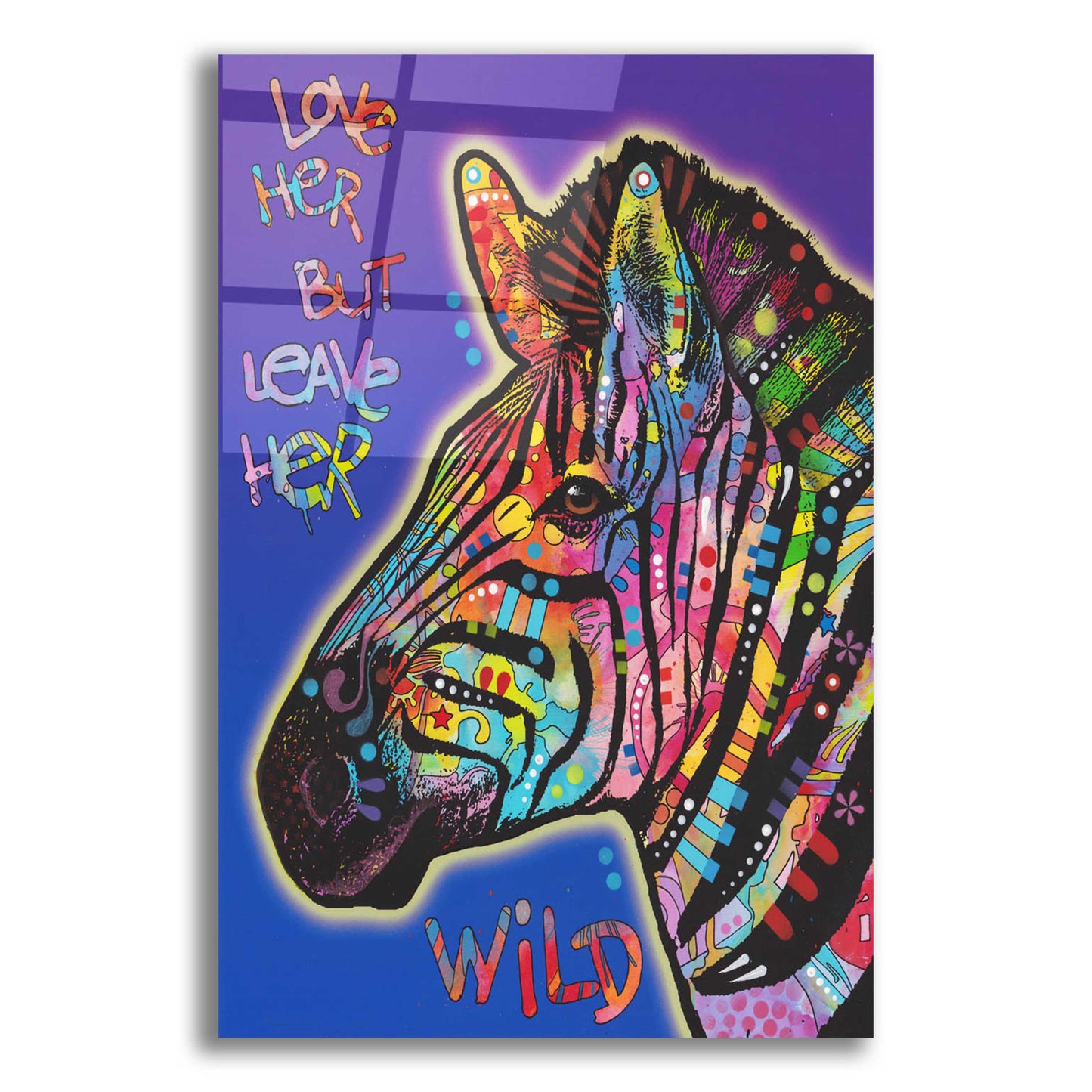 Epic Art 'Leave Her Wild' by Dean Russo, Acrylic Glass Wall Art,12x16