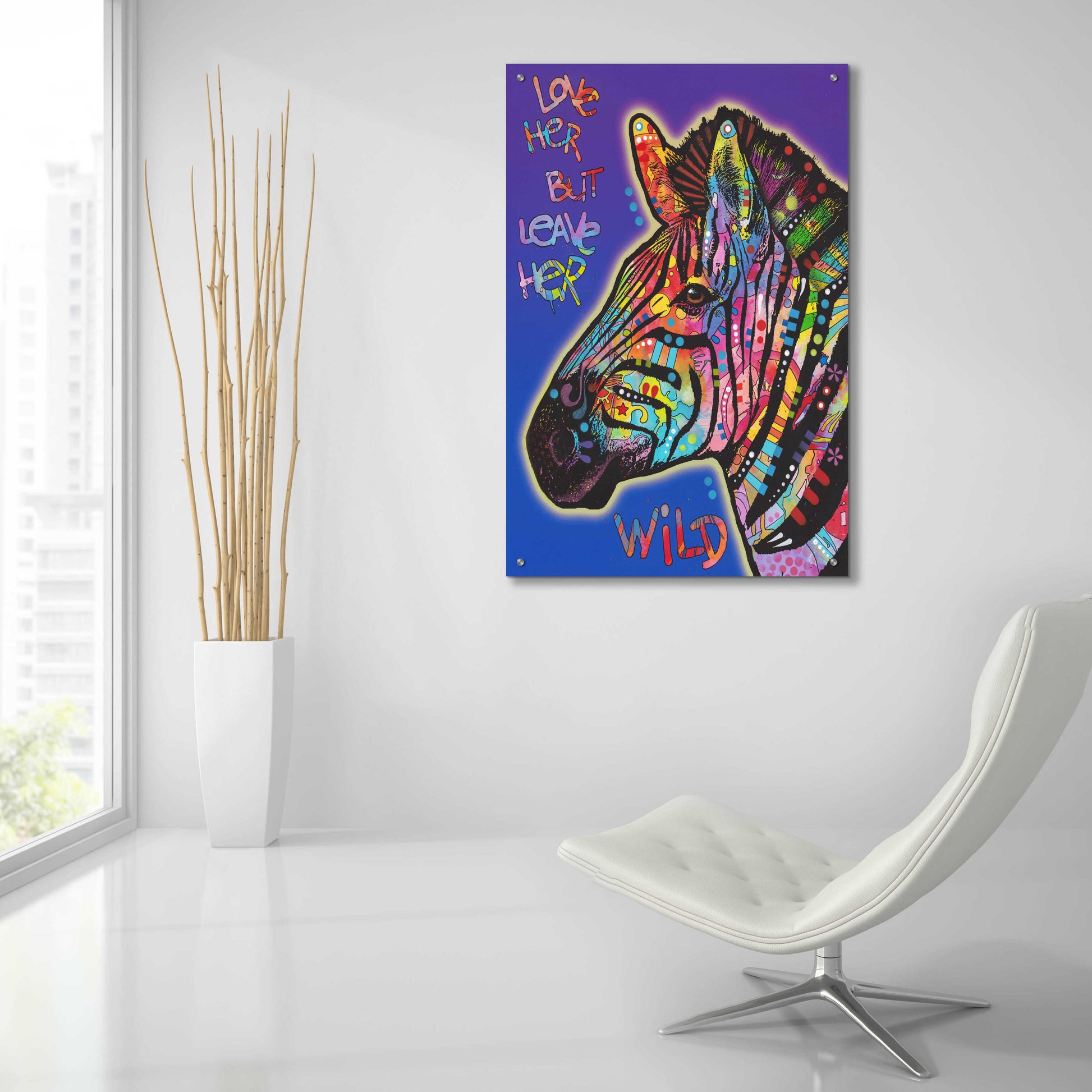 Epic Art 'Leave Her Wild' by Dean Russo, Acrylic Glass Wall Art,24x36