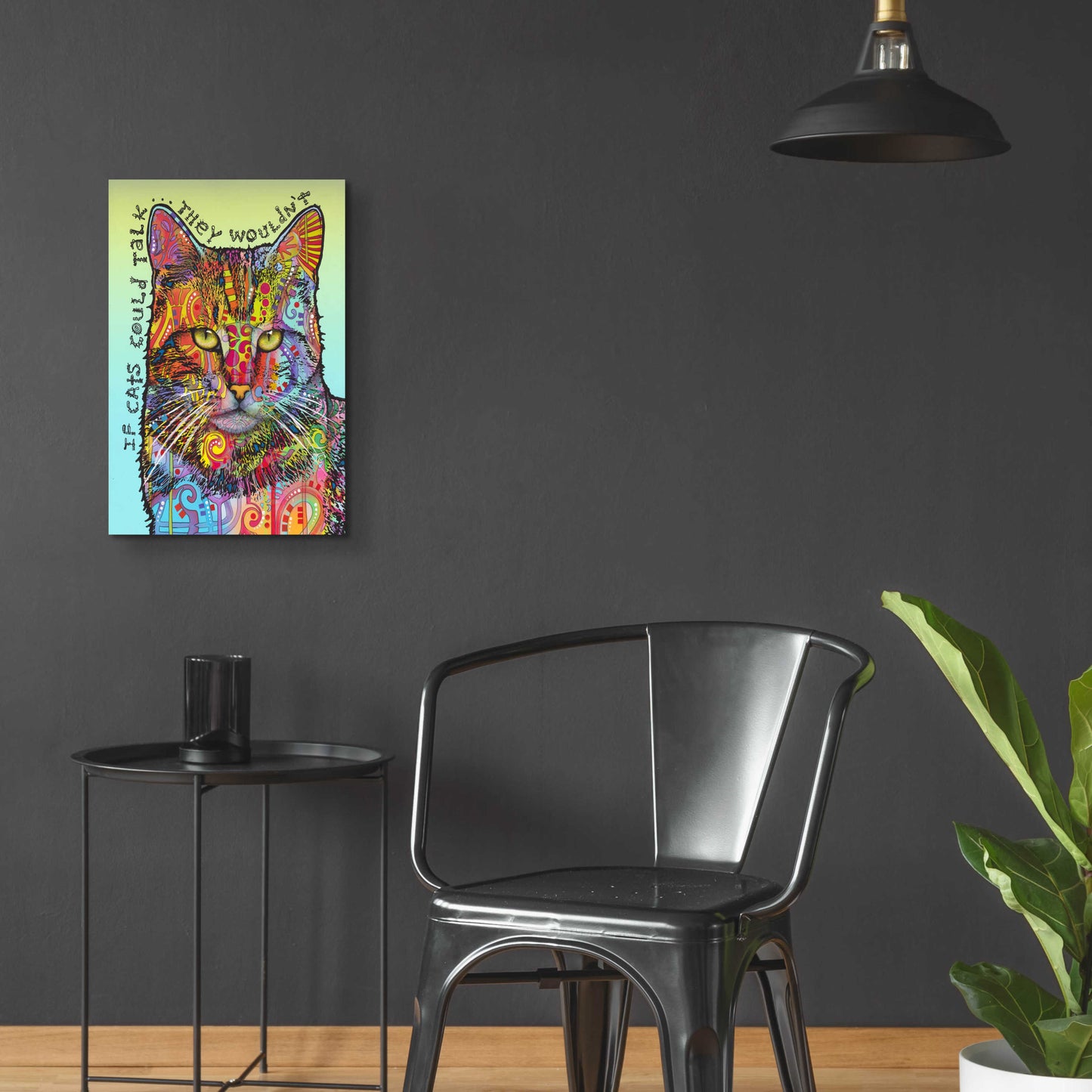 Epic Art 'If Cats Could Talk' by Dean Russo, Acrylic Glass Wall Art,16x24