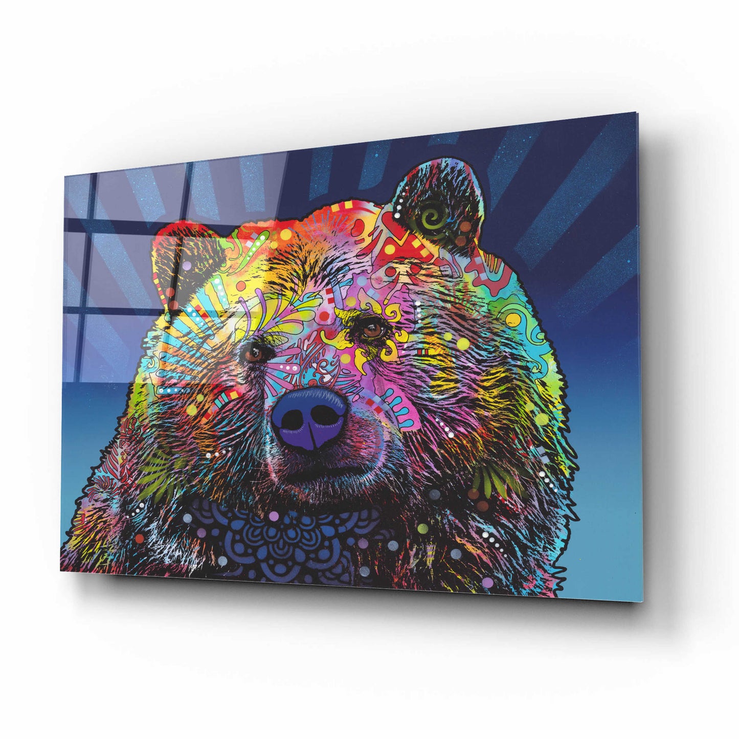 Epic Art 'Grizz' by Dean Russo, Acrylic Glass Wall Art,16x12